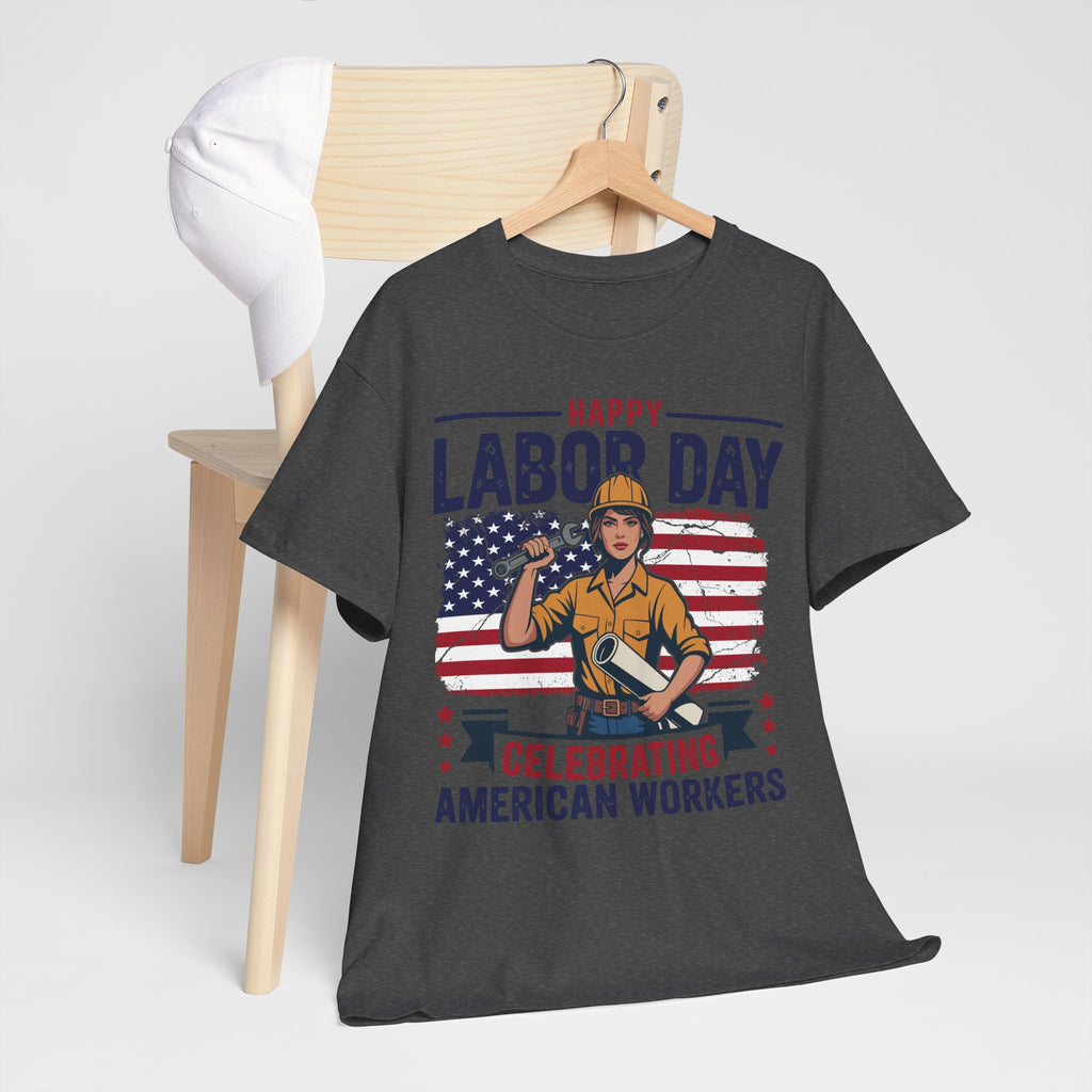 Happy US Labour Day T-Shirt - Unisex Heavy Cotton Tee