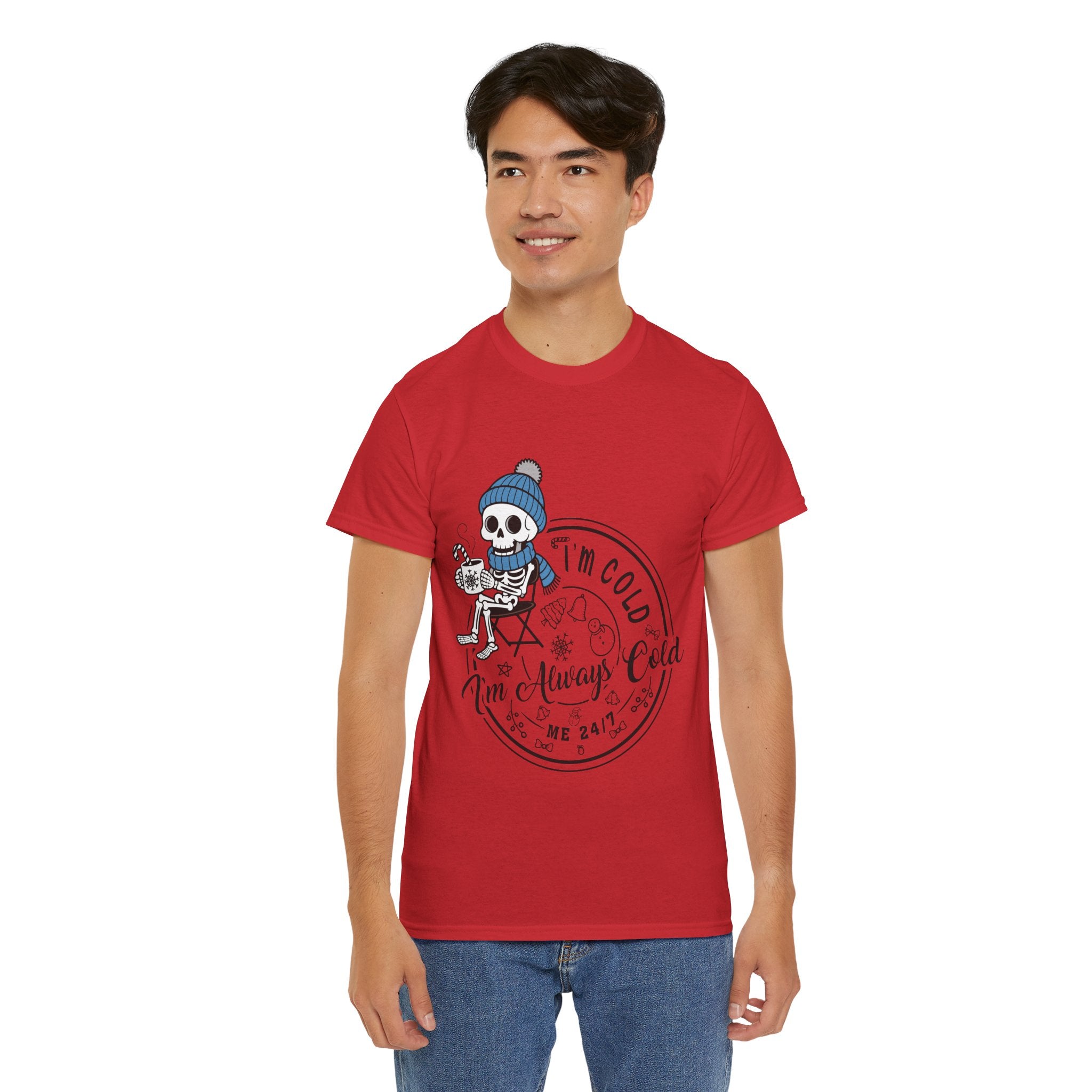 Cozy Skeleton Unisex Cotton Tee