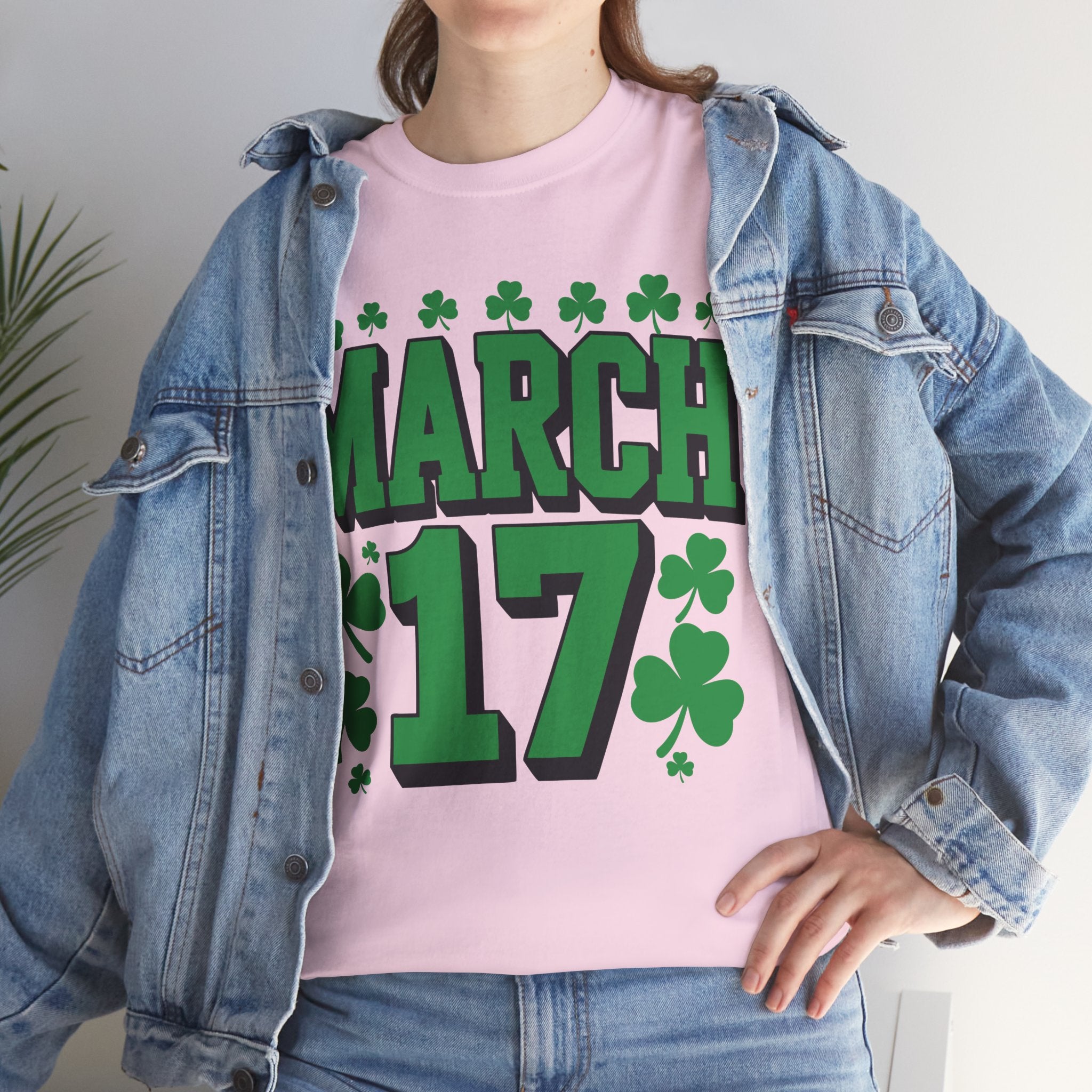 St. Patrick’s Day March 17 Shamrock Unisex Cotton T‑Shirt