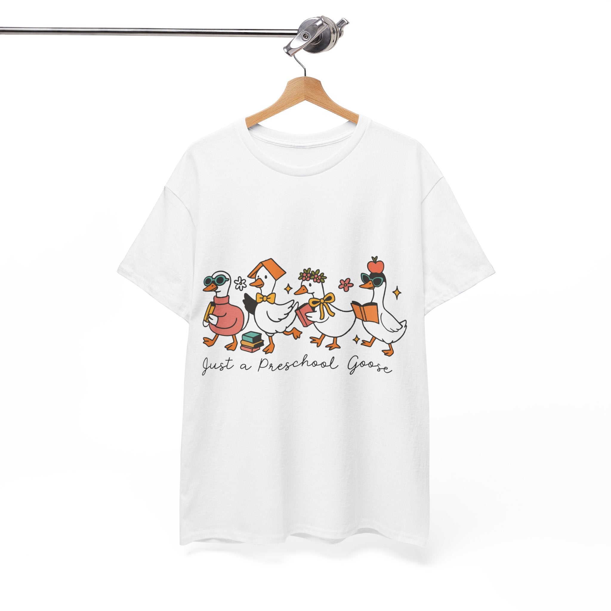 "Just A Preschool Goose" Unisex Cotton Tee