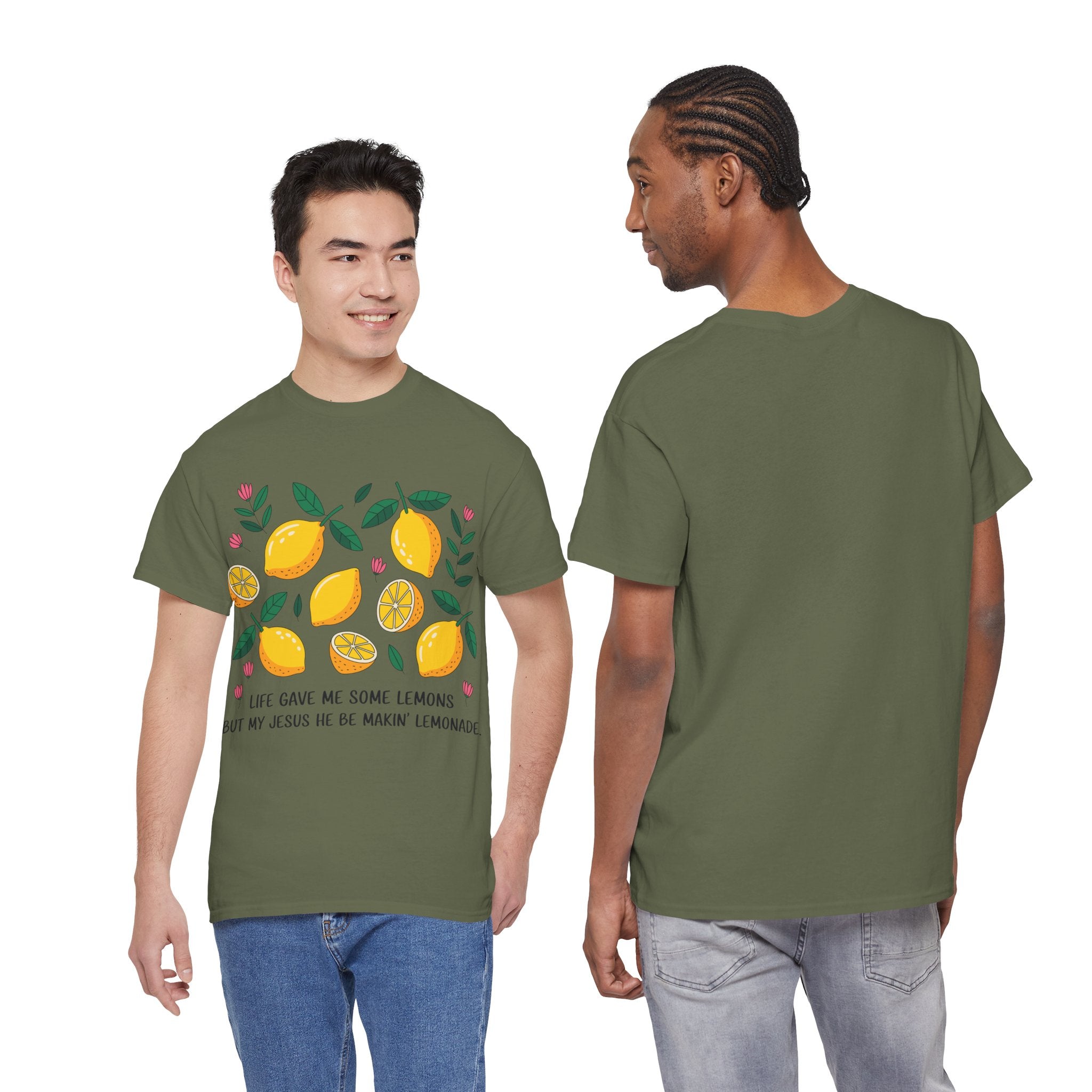 Christian Lemonade Tee — "Life gave me some lemons but my Jesus he be makin’ lemonade"Unisex Cotton Tee