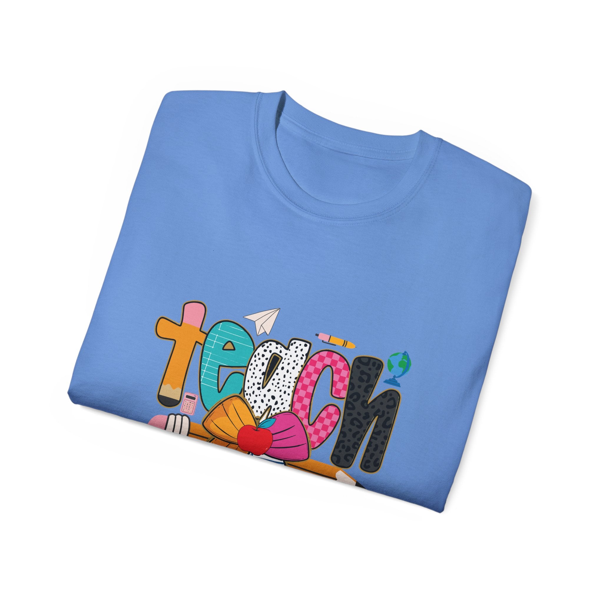 Colorful Teach Graphic Tee for Educators