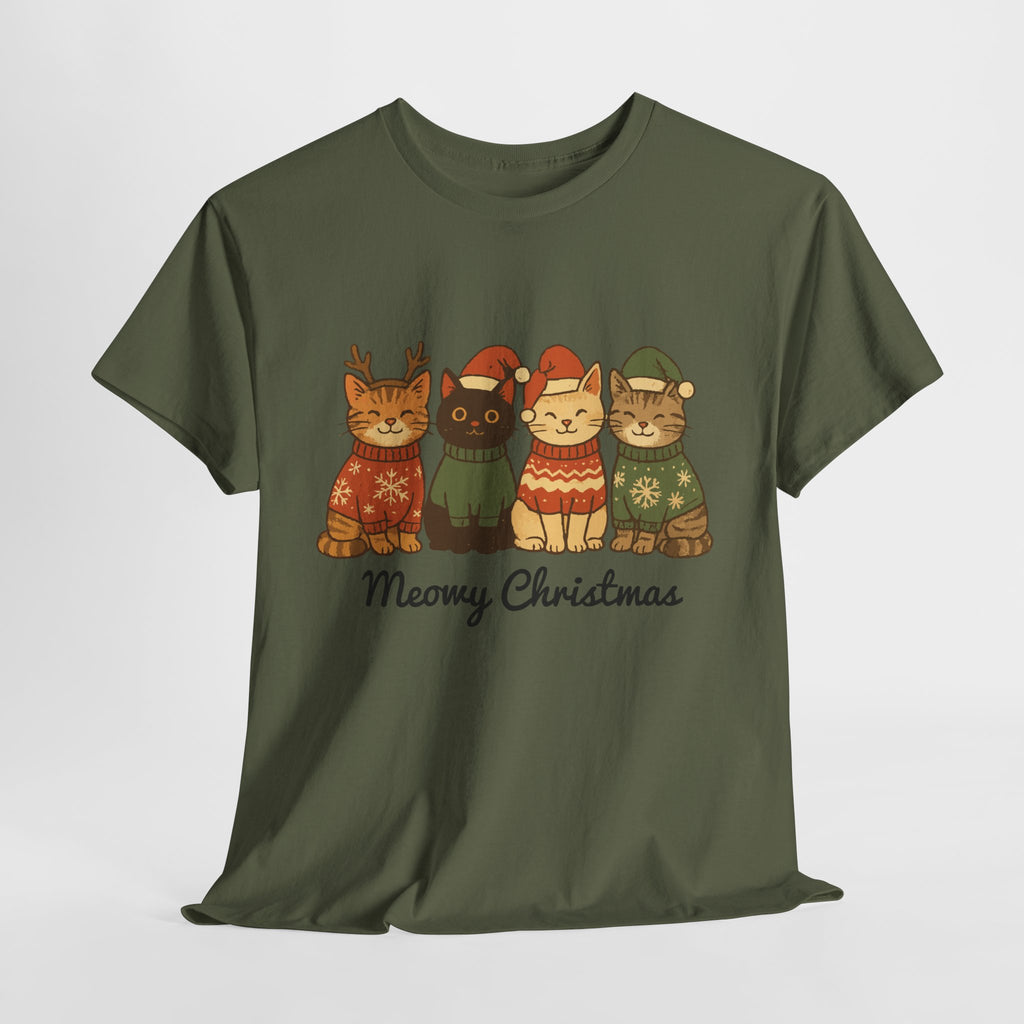 Christmas Cats Unisex Cotton Tee