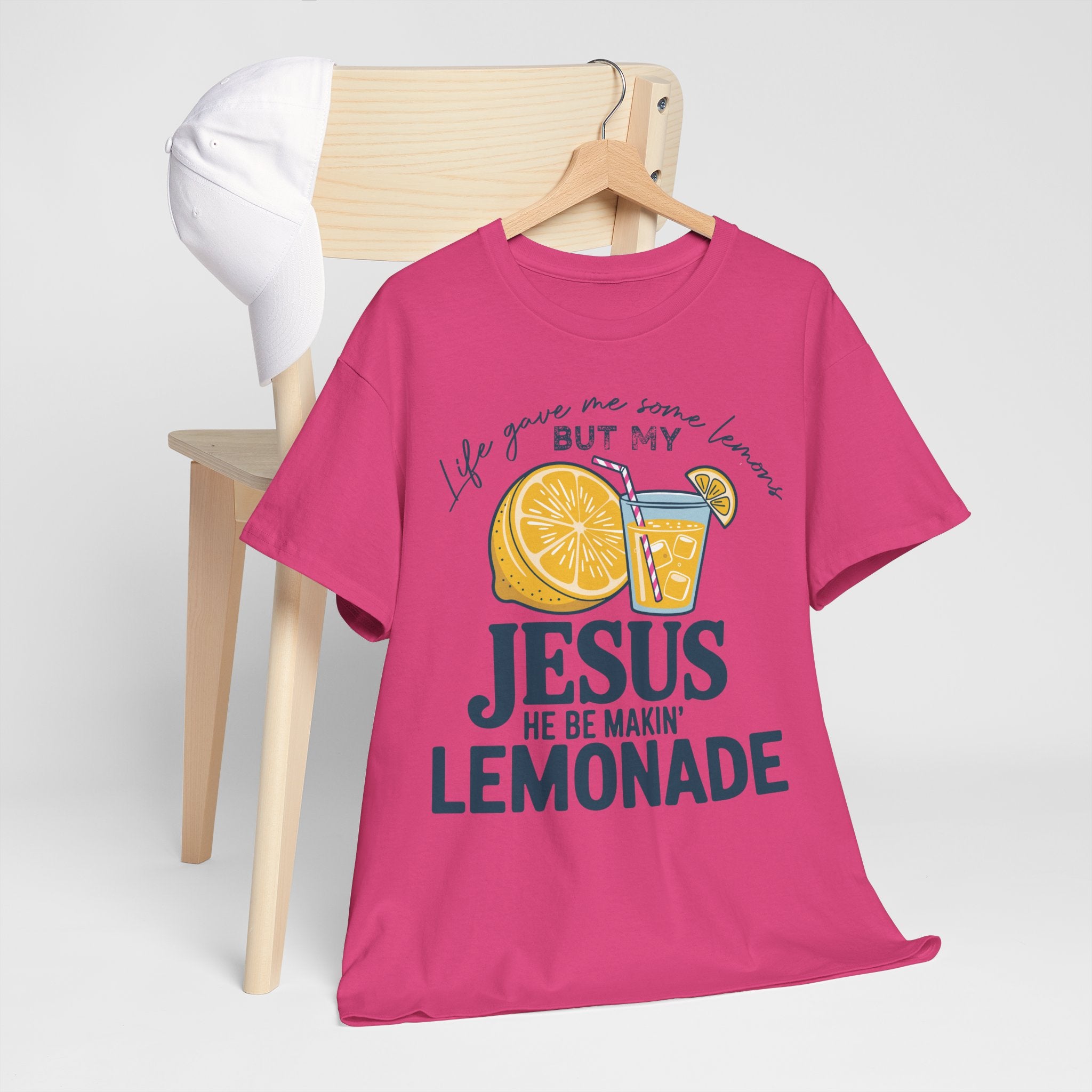 Christian Lemonade T-Shirt — “Life Gave Me Some Lemons but My Jesus He Be Makin’ Lemonade”Unisex Cotton Tee