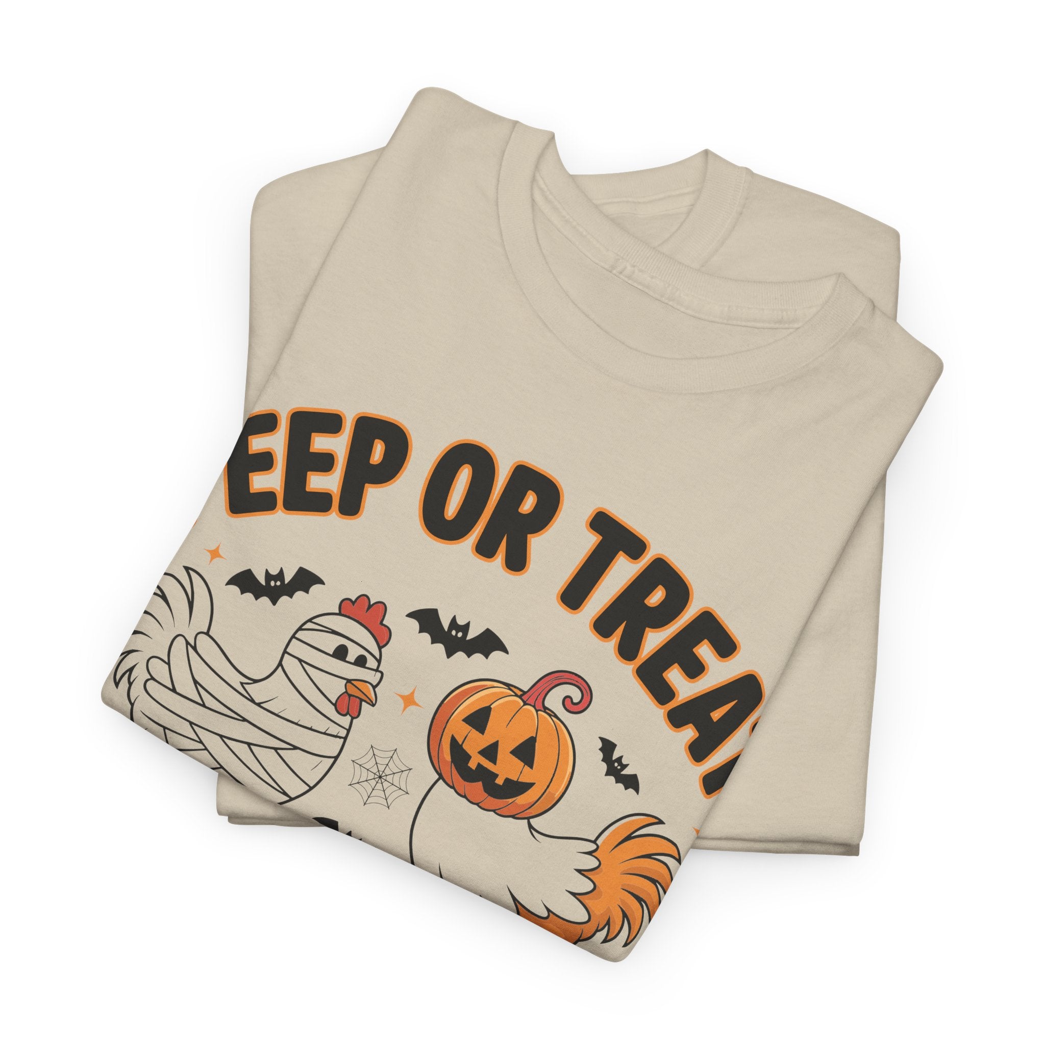 Peep or Treat Halloween Unisex Cotton Tee