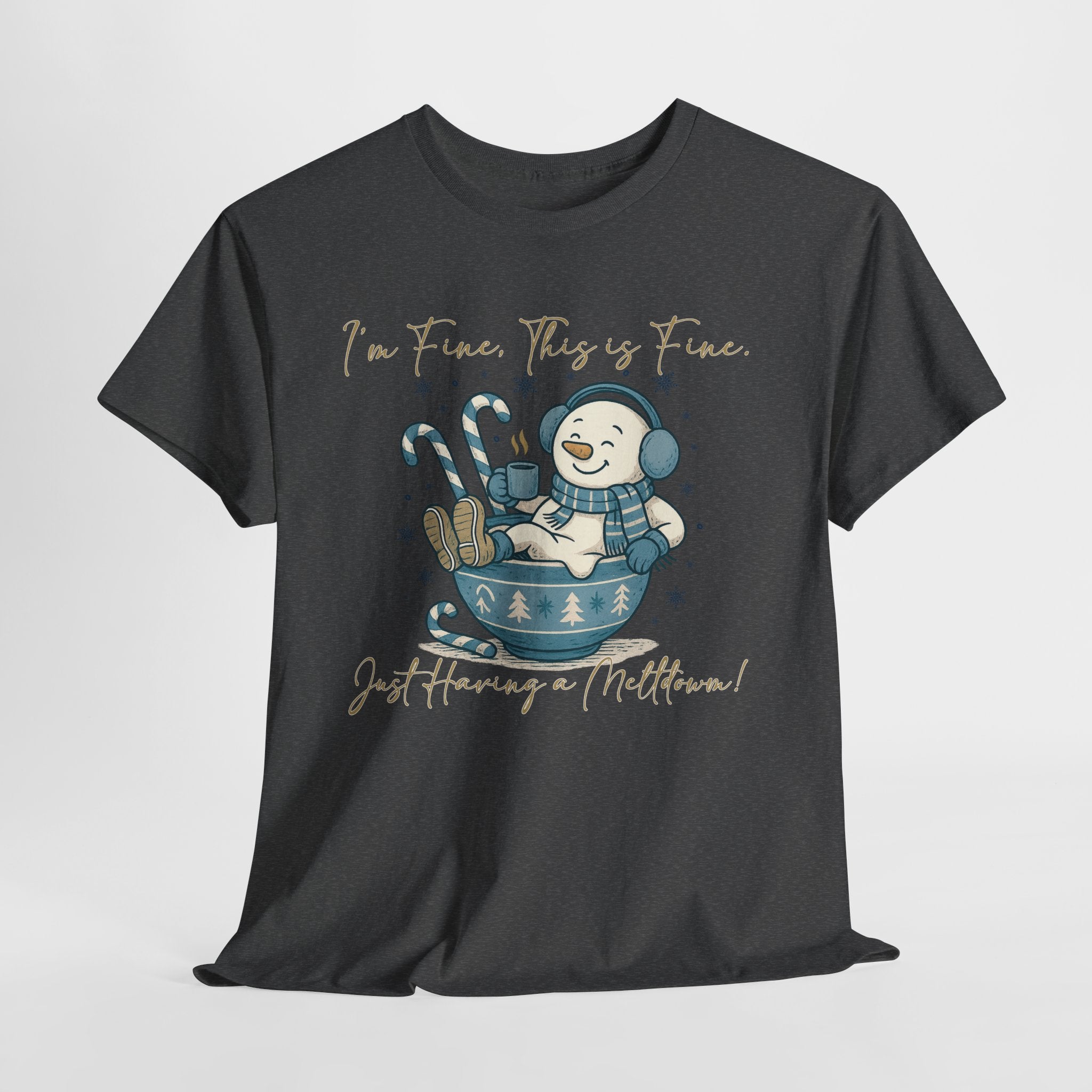Snowman Hot Cocoa Unisex Cotton Tee