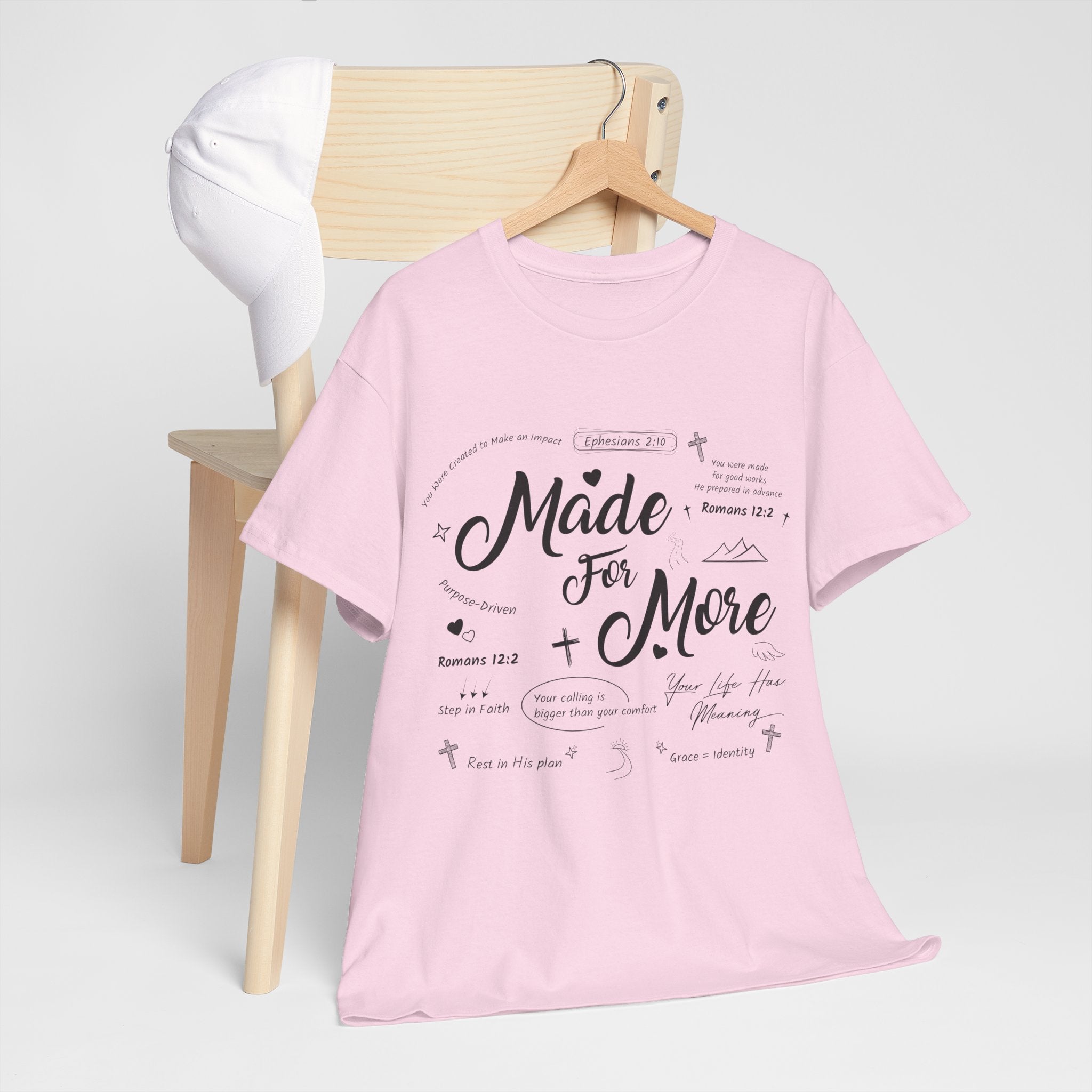 Made For More Faith T-Shirt — Inspirational Bible Verse Unisex Cotton Tee