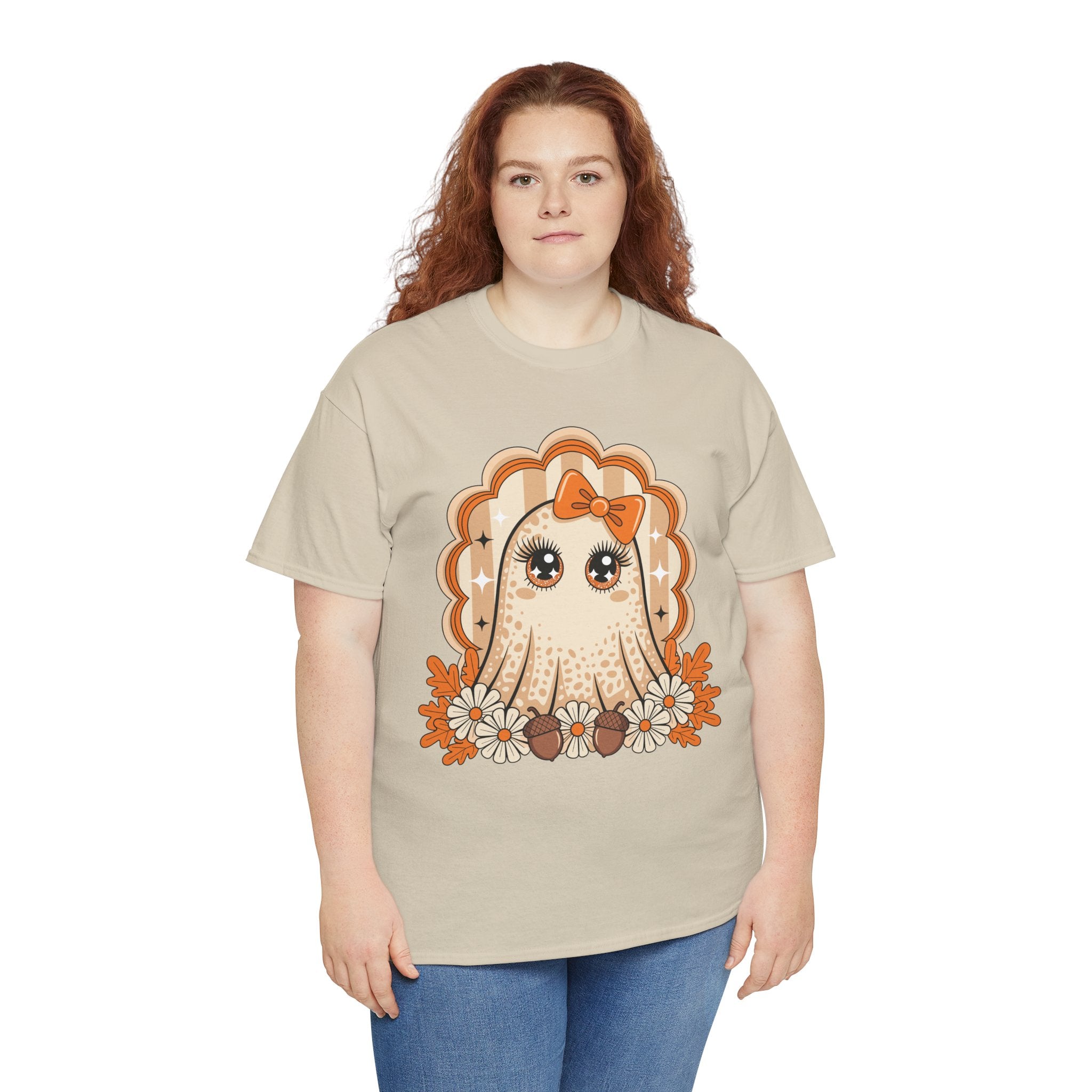 Ghost and Daisies Unisex Cotten Tee