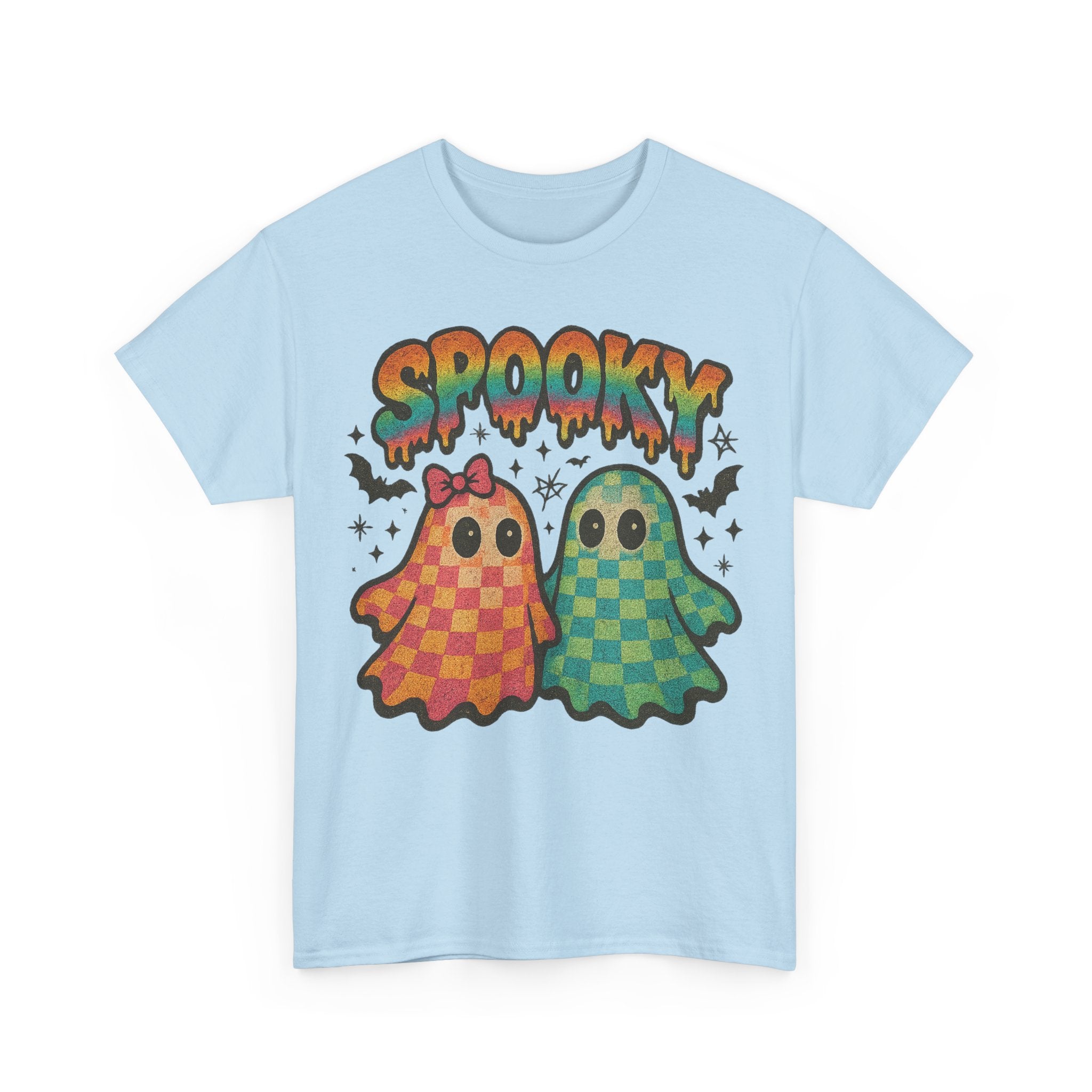 Spooky Pastel Ghosts Unisex Cotton Tee
