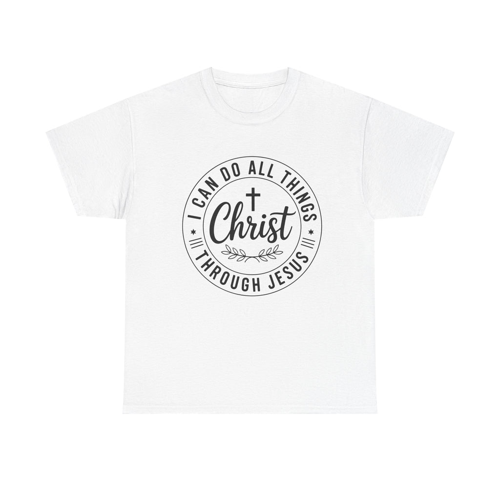 I can do All Things Through Christ Unisex Heavy Cotton Tee