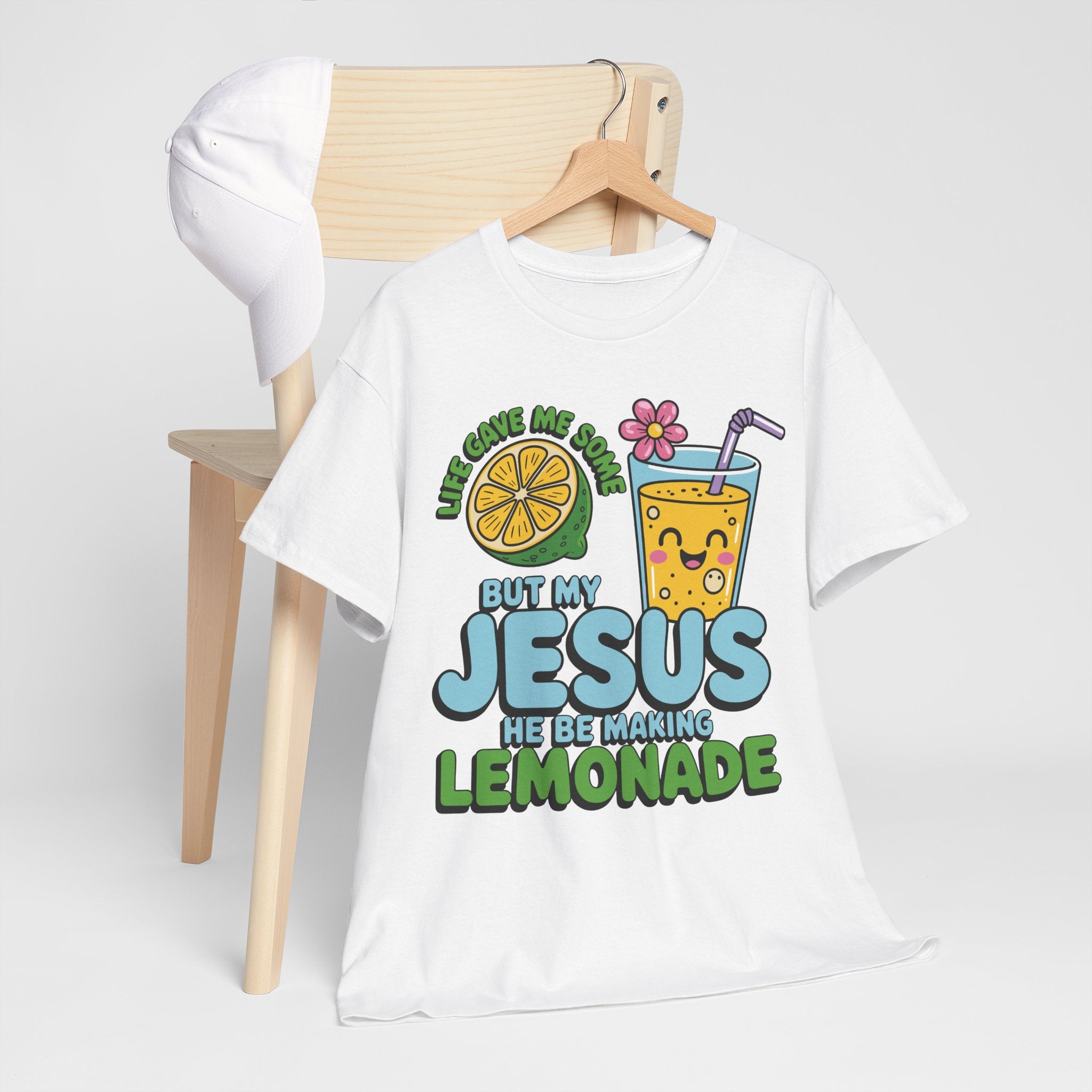 Christian Lemonade T‑Shirt — "Life Gave Me Some Lemons, My Jesus Makes Lemonade"Unisex Cotton Tee