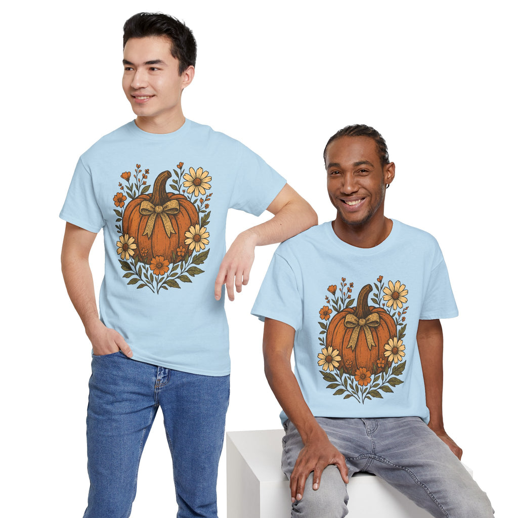 Pumpkin Daisy Unisex Cotton Tee