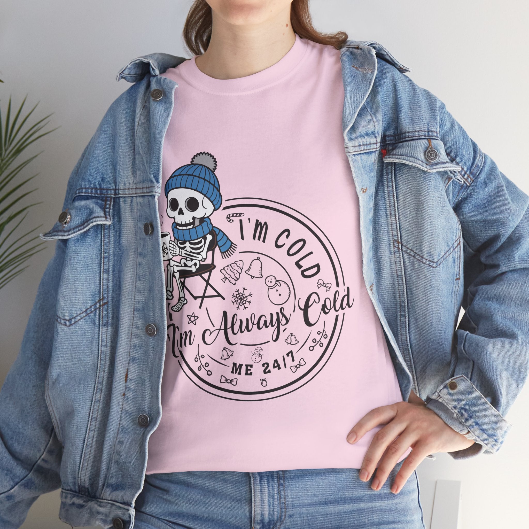 Cozy Skeleton Unisex Cotton Tee