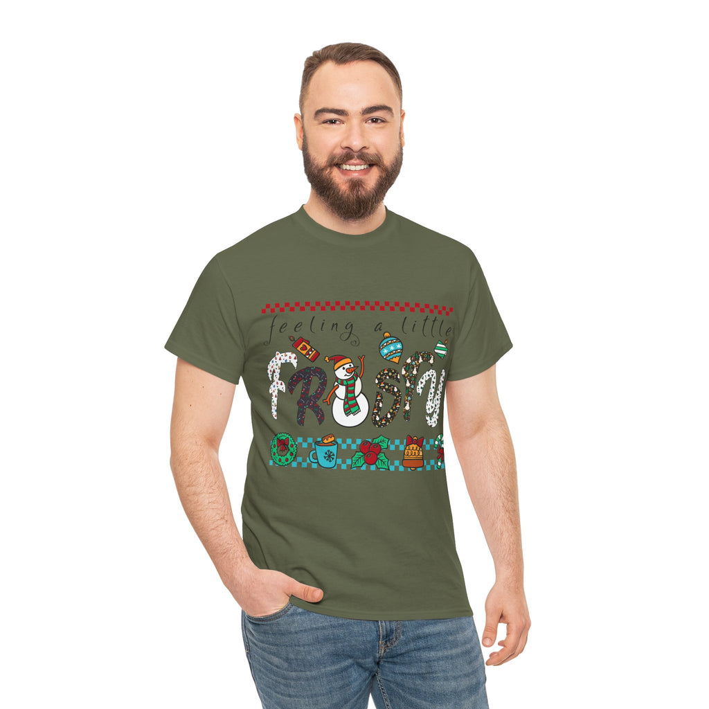 Christmas Frosty Unisex Cotton Tee