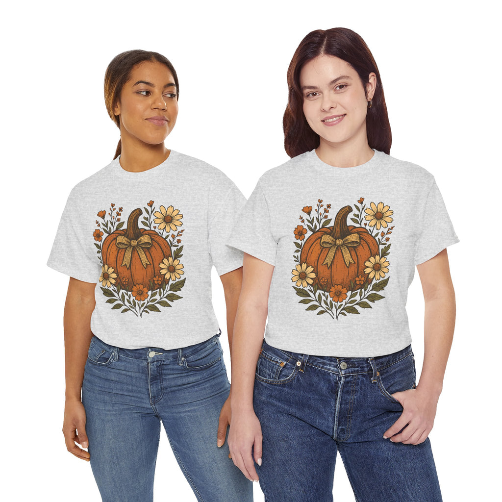 Pumpkin Daisy Unisex Cotton Tee