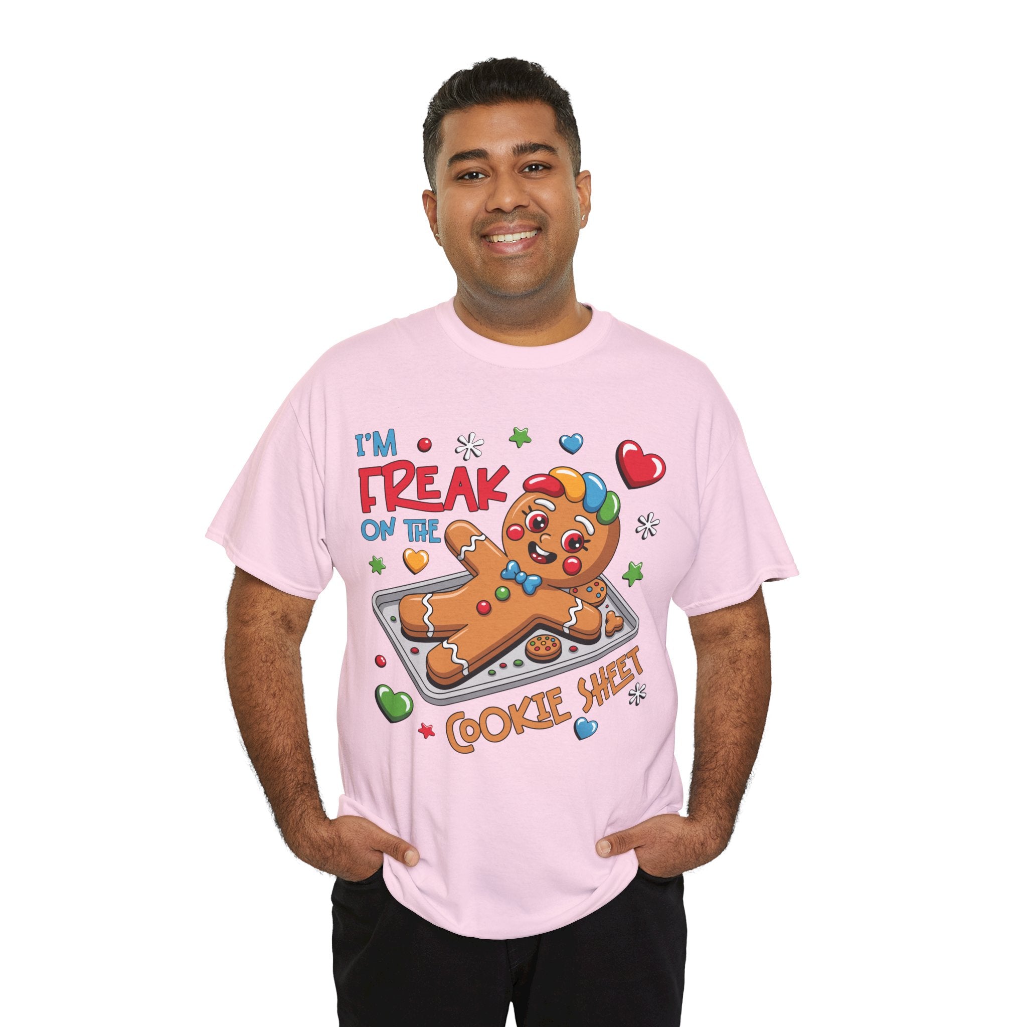 Gingerbread ‘I’m Freak on the Cookie Sheet’ Unisex Cotton Tee