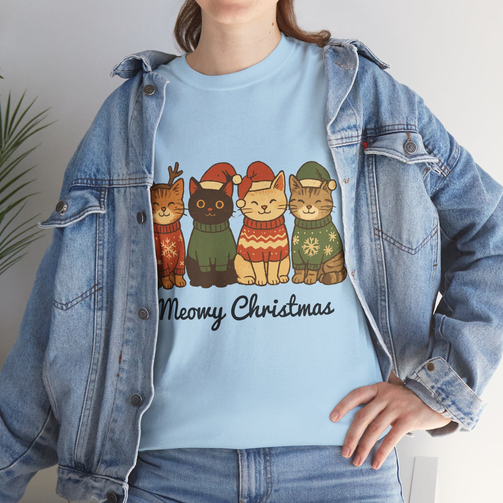Christmas Cats Unisex Cotton Tee