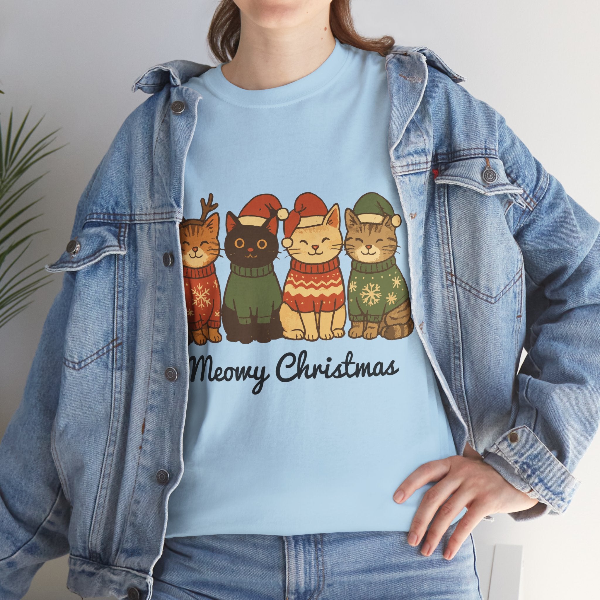 Christmas Cats Unisex Cotton Tee