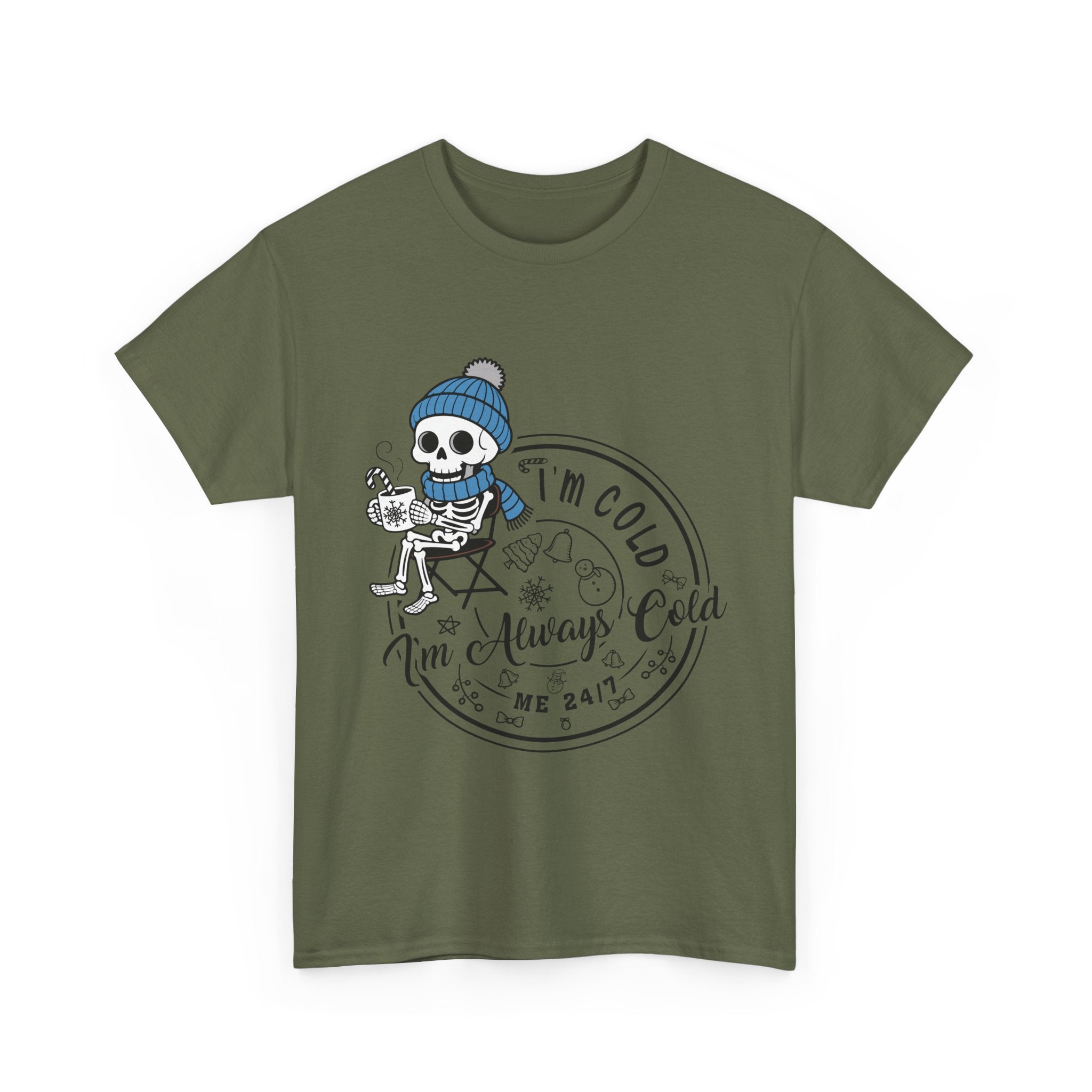 Cozy Skeleton Unisex Cotton Tee