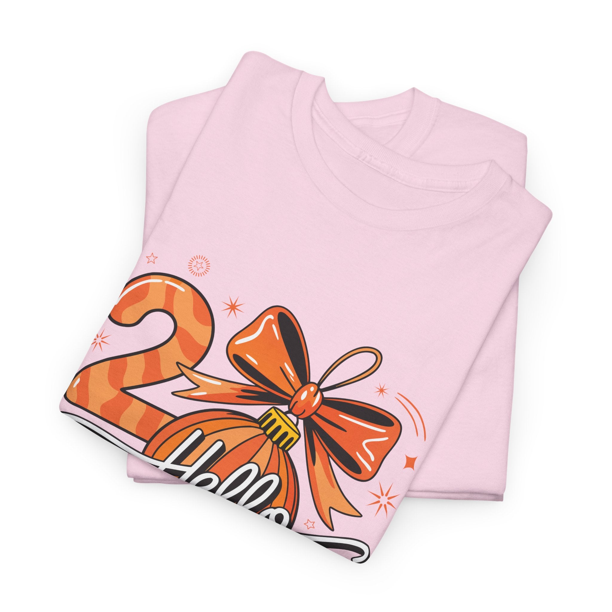 Hello 2026 Christmas Ornament Tee — Festive Orange Holiday Unisex Cotton T-Shirt