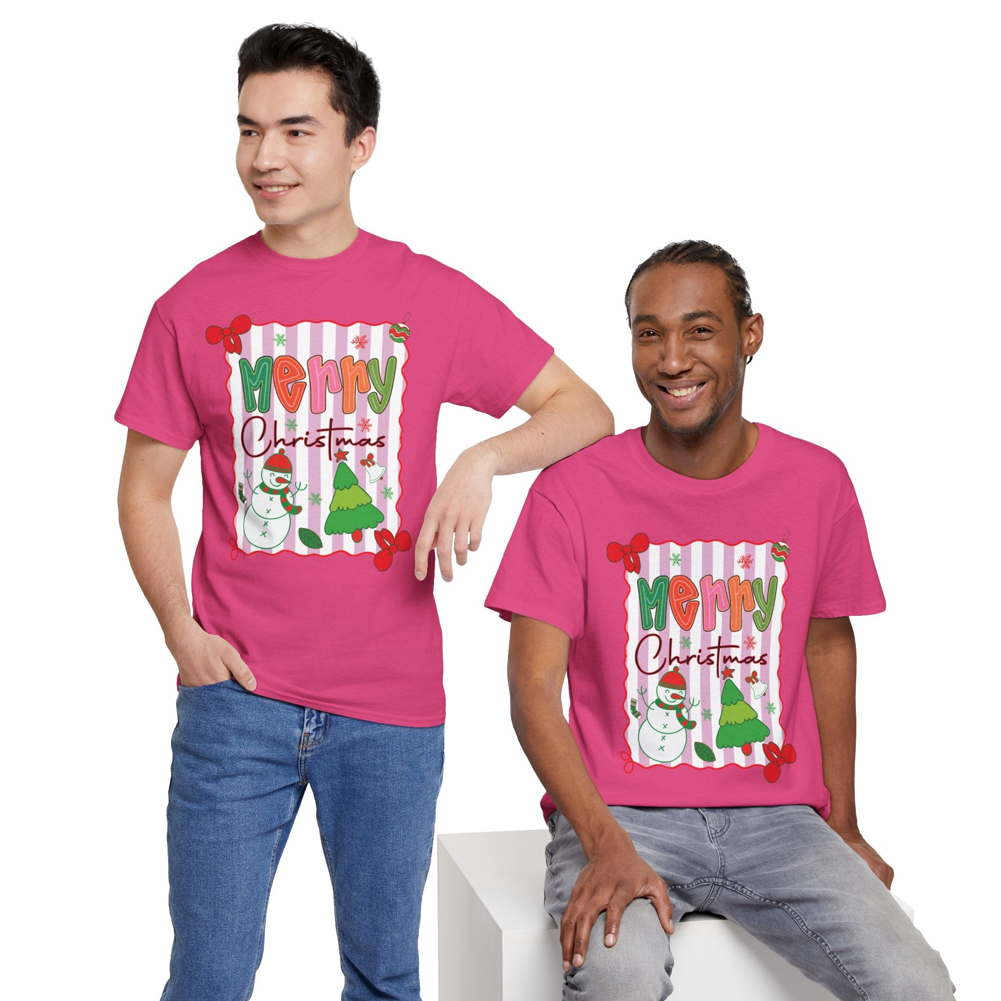 Christmas Snowman Unisex Cotton Tee