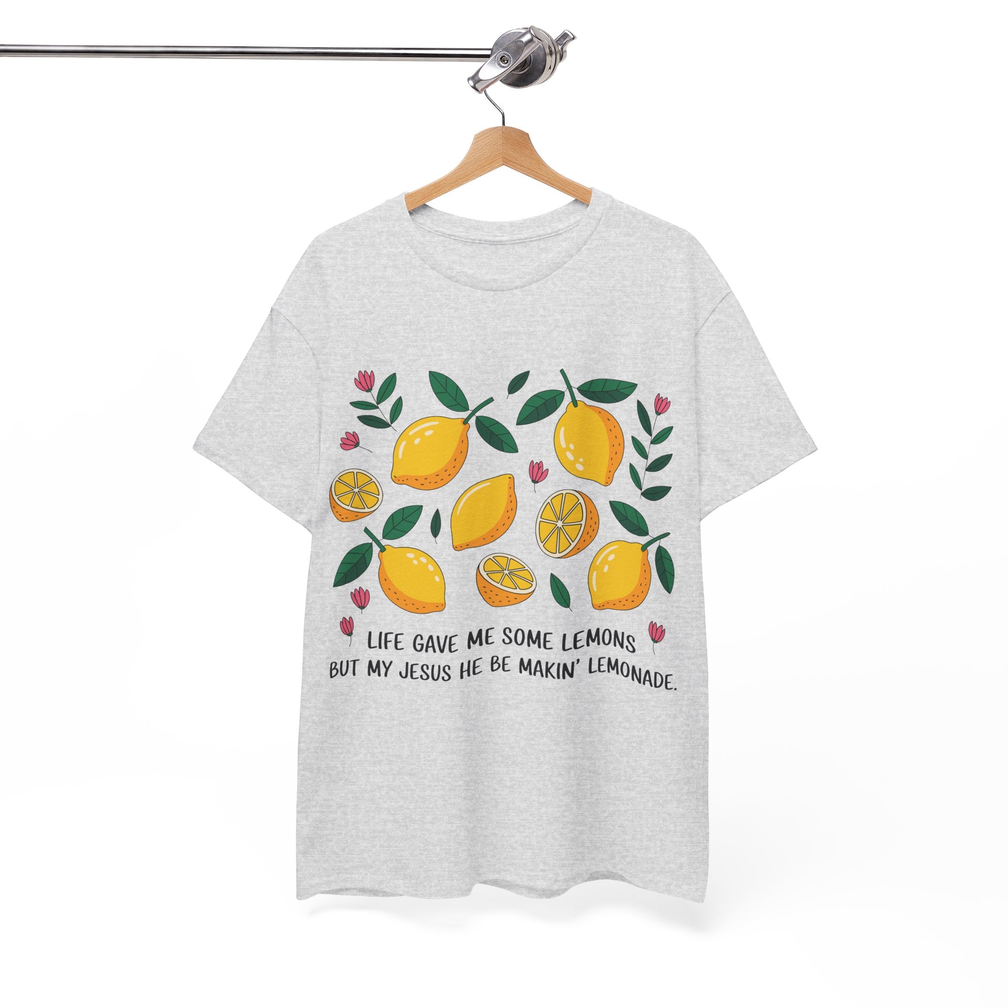 Christian Lemonade Tee — "Life gave me some lemons but my Jesus he be makin’ lemonade"Unisex Cotton Tee