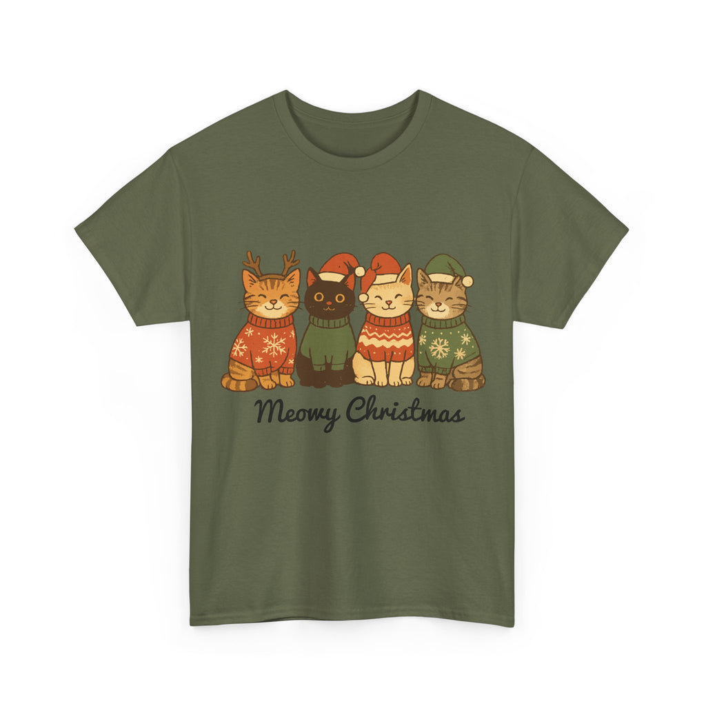 Christmas Cats Unisex Cotton Tee