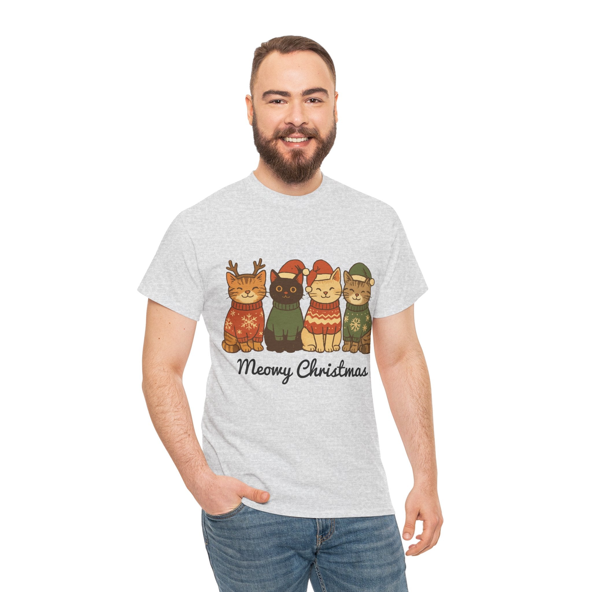 Christmas Cats Unisex Cotton Tee