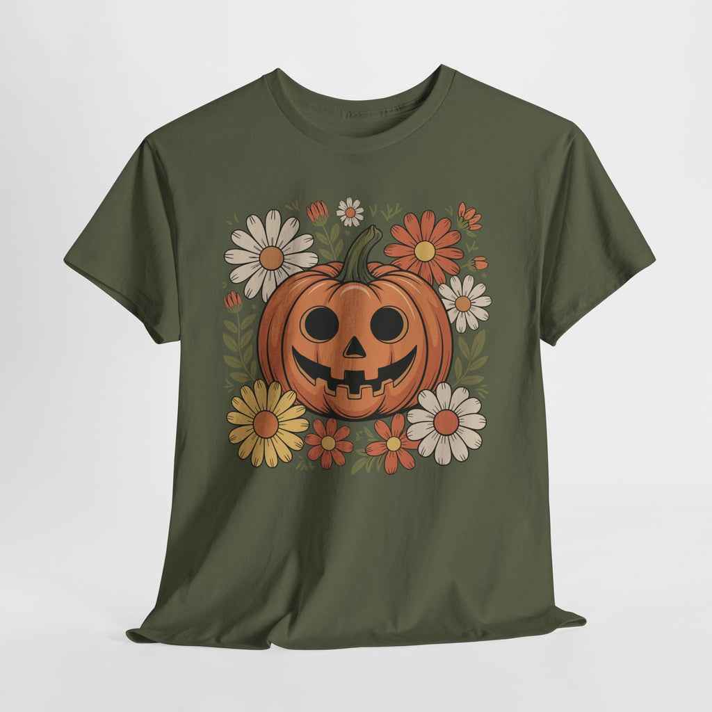Halloween Pumpkin Unisex Cotton Tee