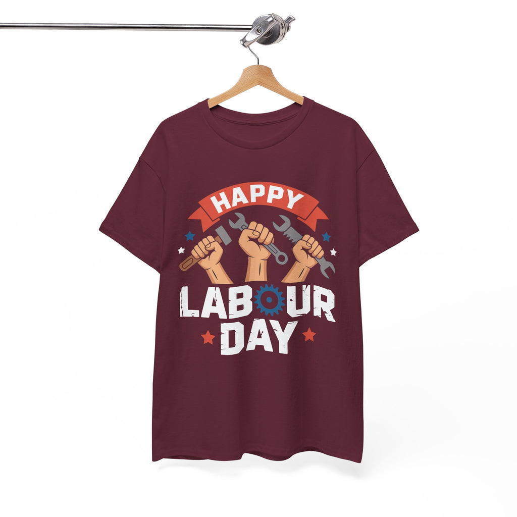 Happy US Labour Day Unisex Heavy Cotton T-Shirt