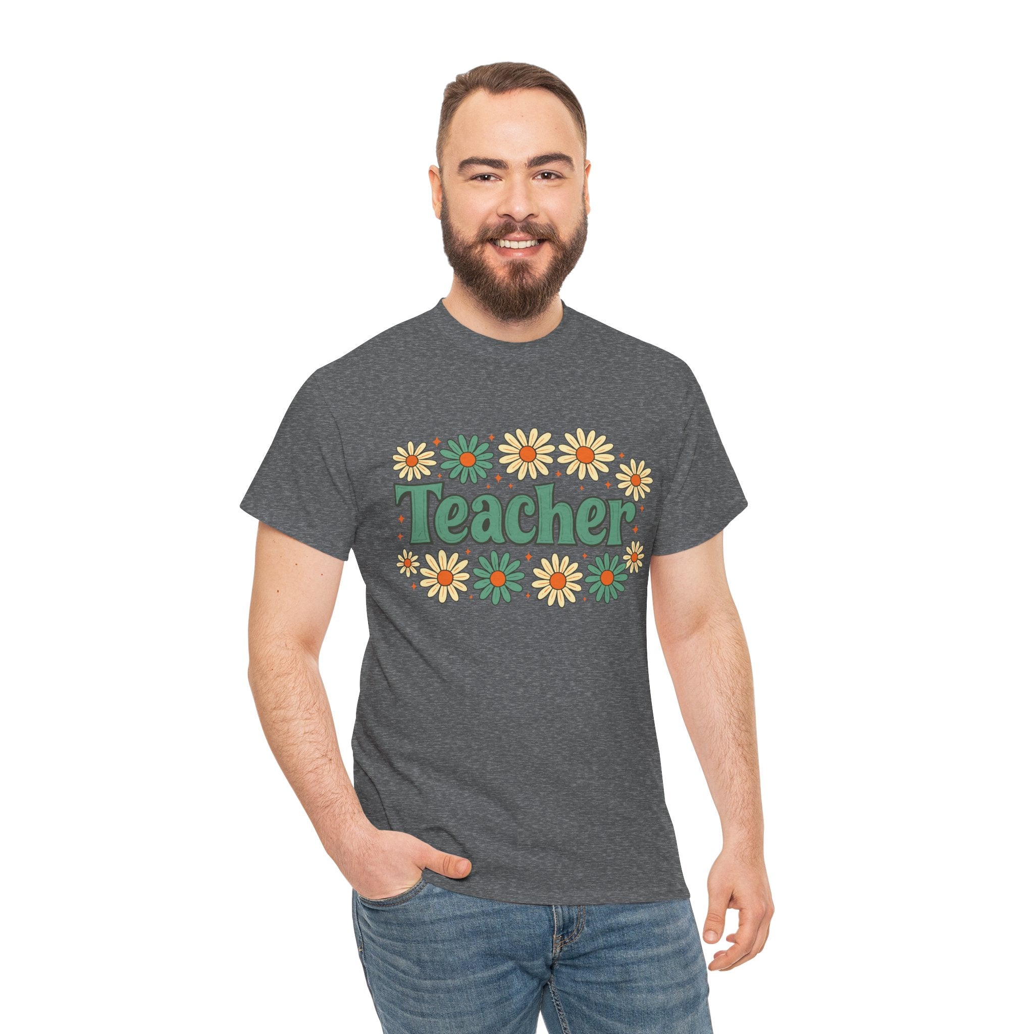 Floral Teacher Tee - Perfect Gift for Educators
