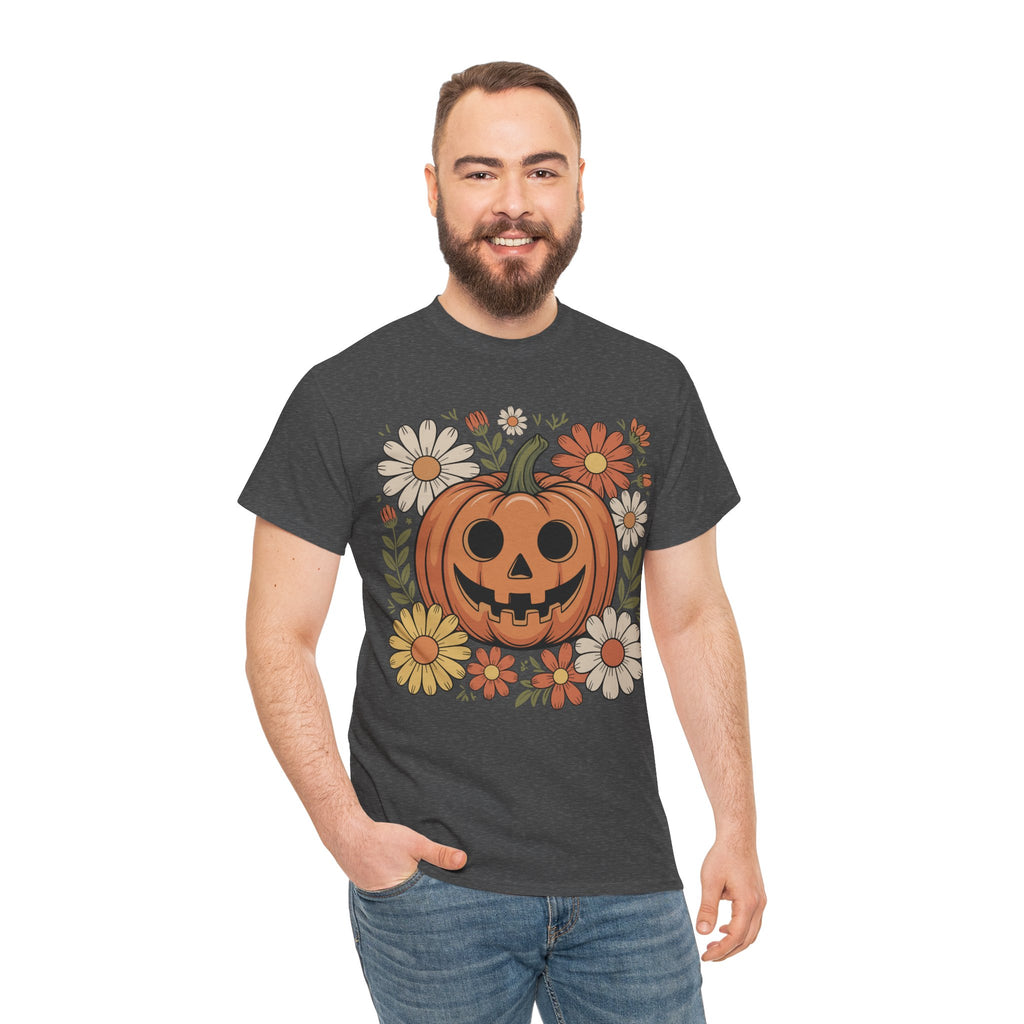 Halloween Pumpkin Unisex Cotton Tee