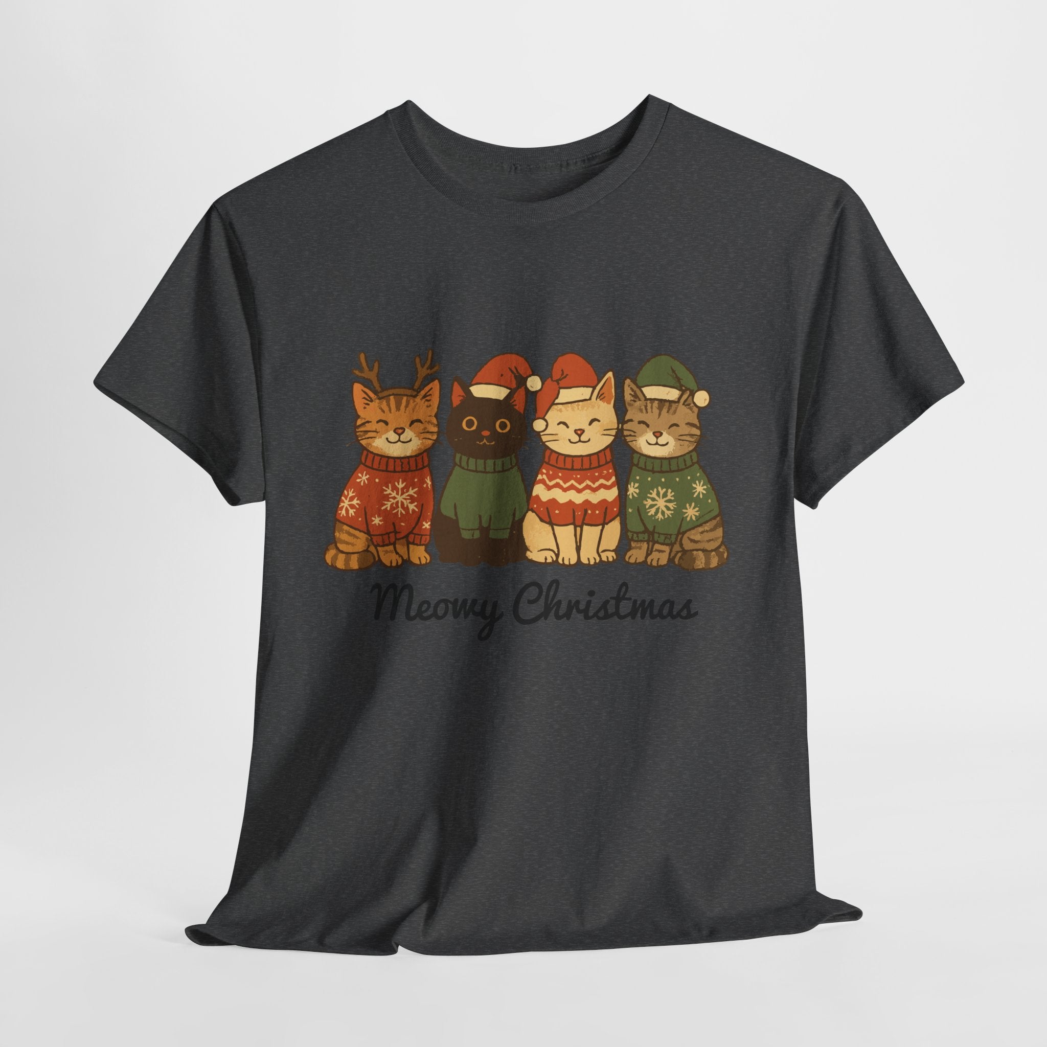 Christmas Cats Unisex Cotton Tee