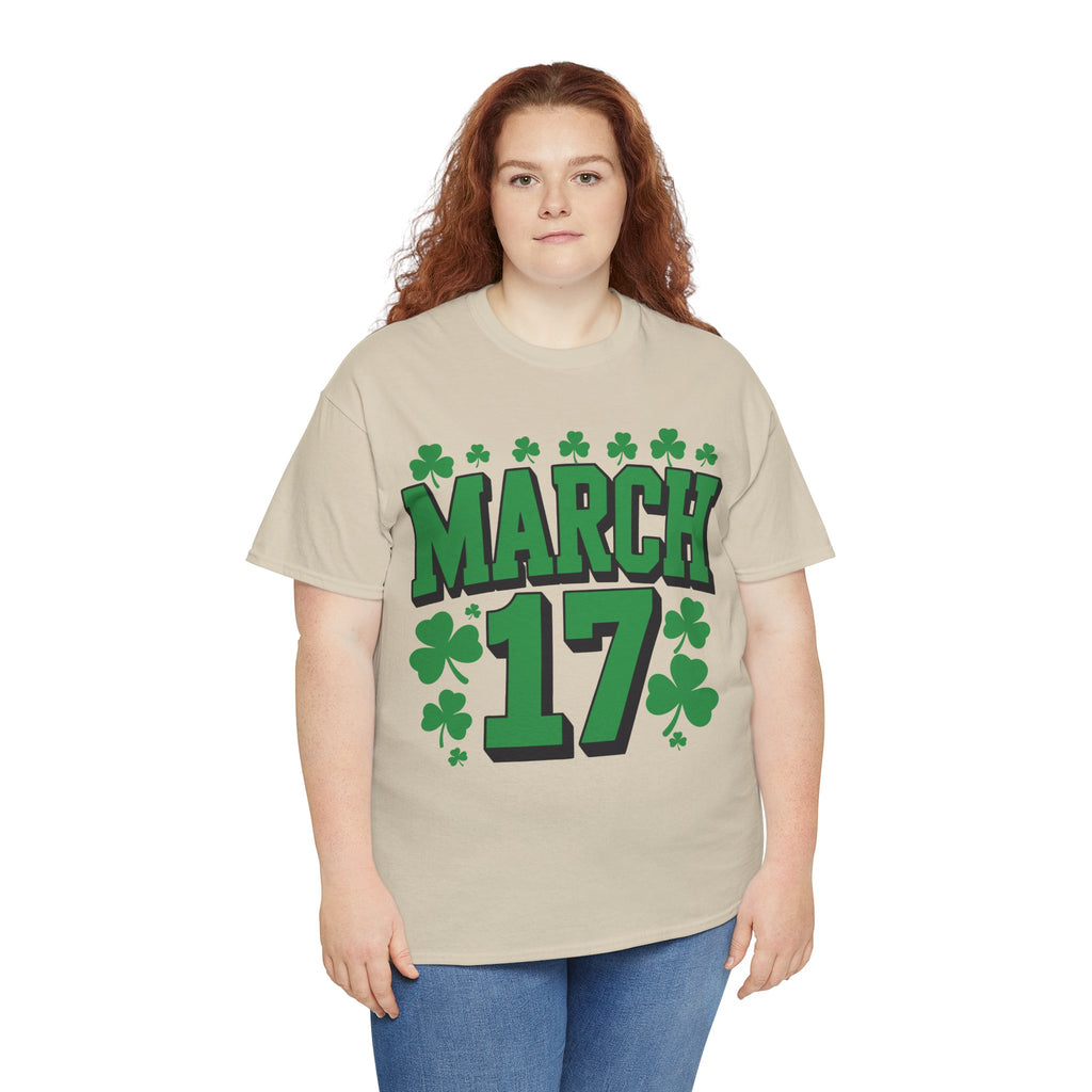 St. Patrick’s Day March 17 Shamrock Unisex Cotton T‑Shirt