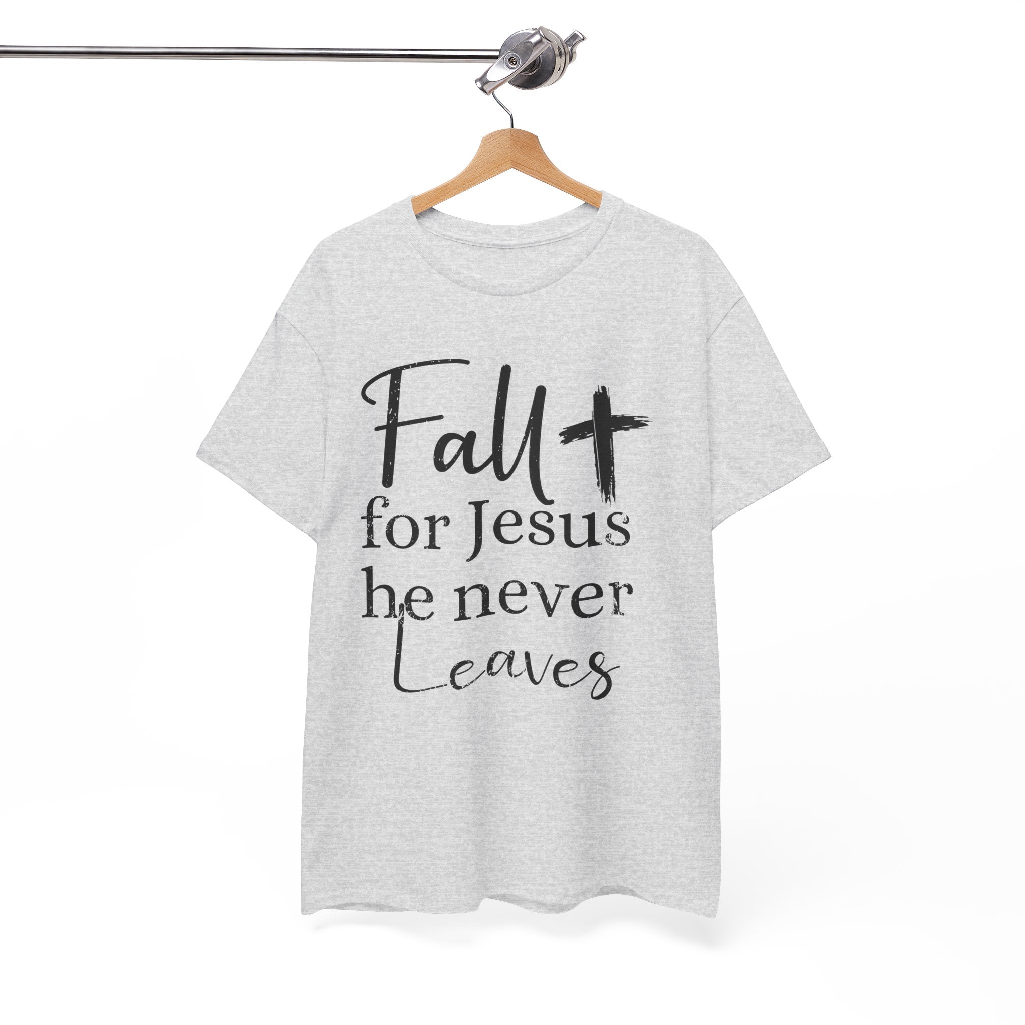 Fall for Jesus Pumpkin Church Unisex Cotton T-Shirt