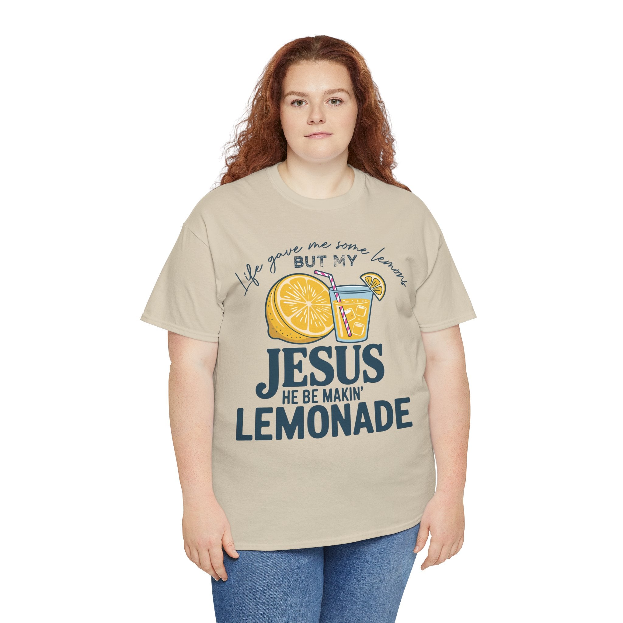 Christian Lemonade T-Shirt — “Life Gave Me Some Lemons but My Jesus He Be Makin’ Lemonade”Unisex Cotton Tee