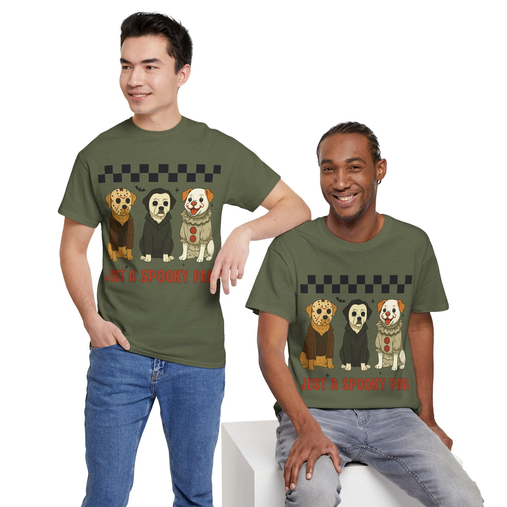 Halloween "Just A Spooky Paw" Unisex Cotton Tee