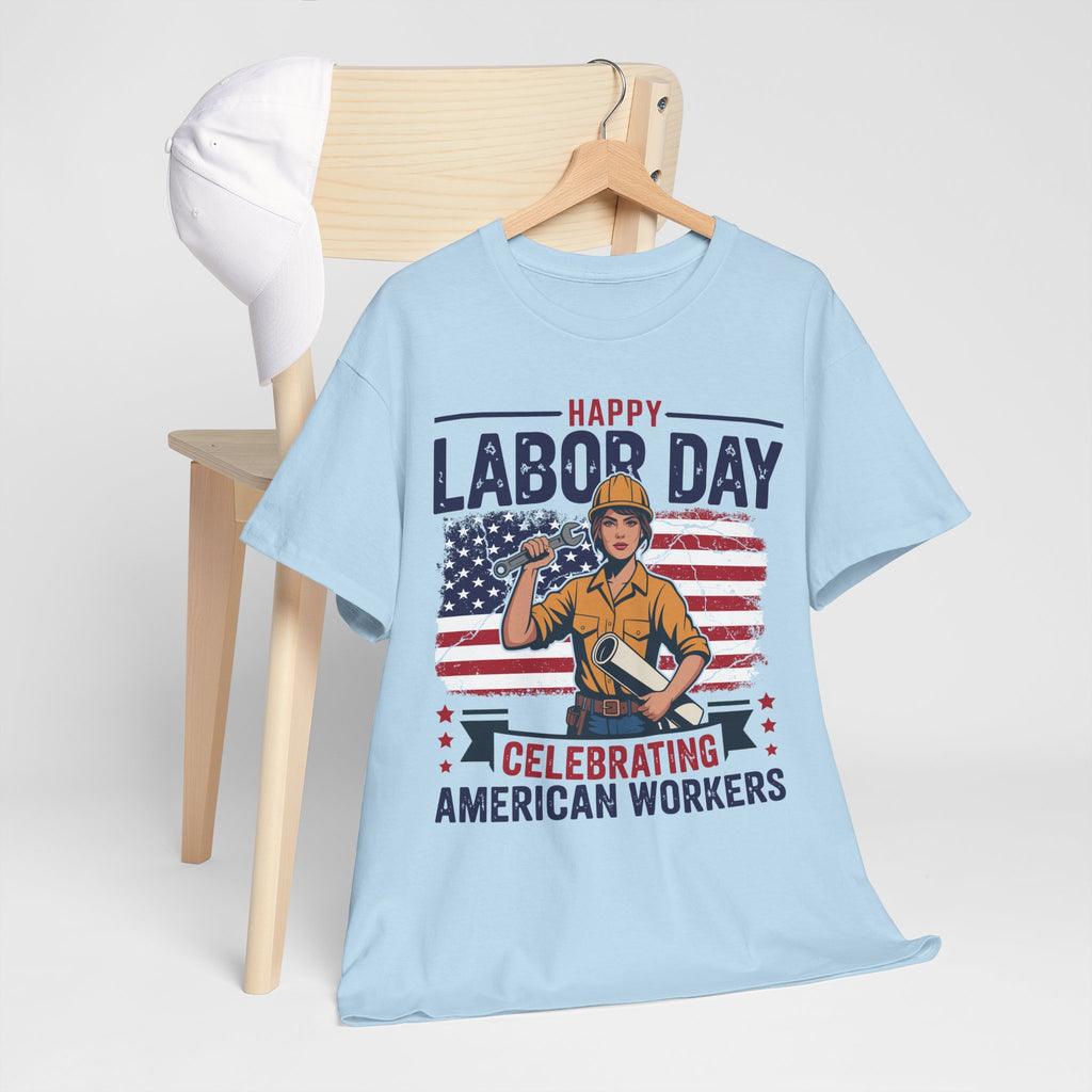 Happy US Labour Day T-Shirt - Unisex Heavy Cotton Tee
