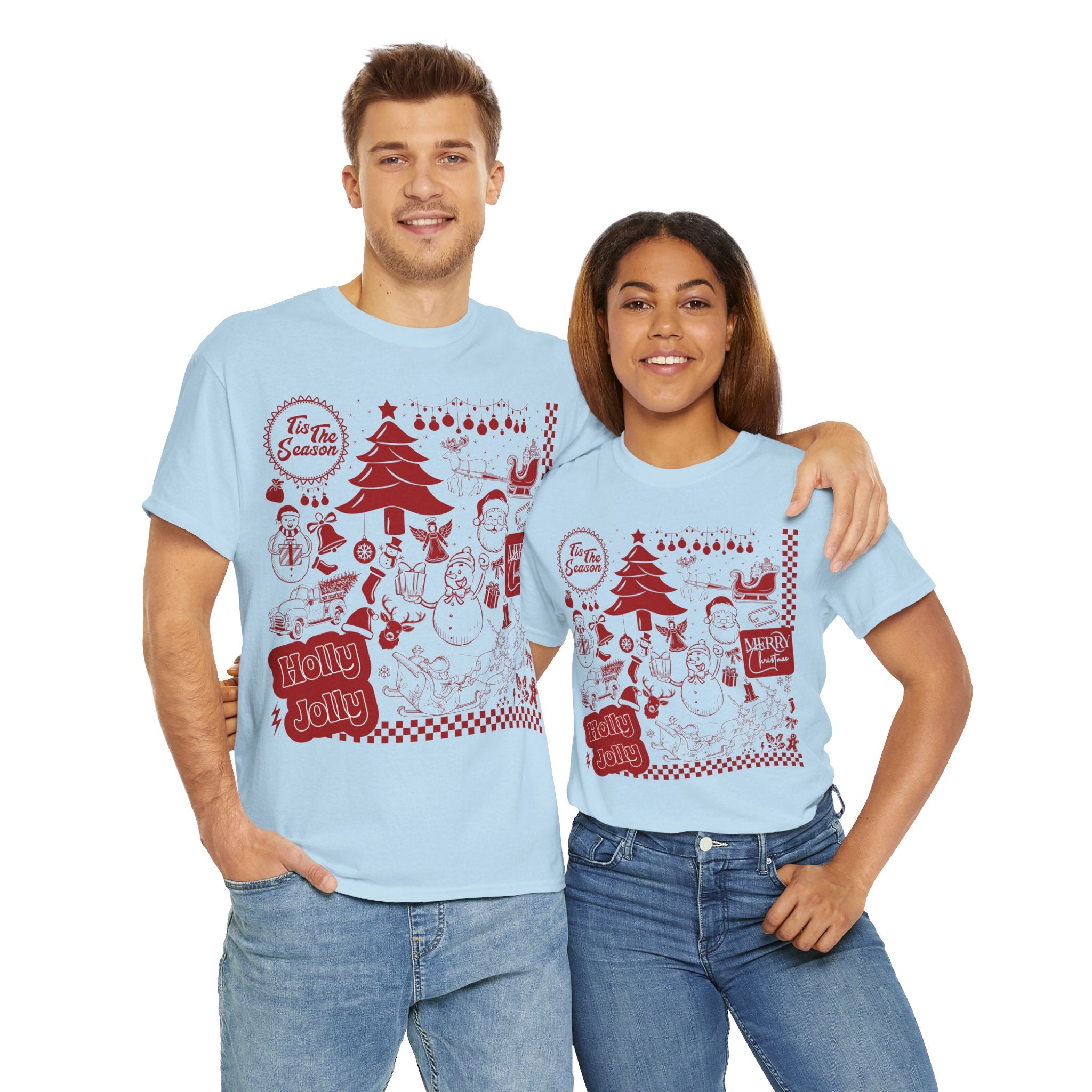 Christmas Festive Unisex Cotton T-shirt