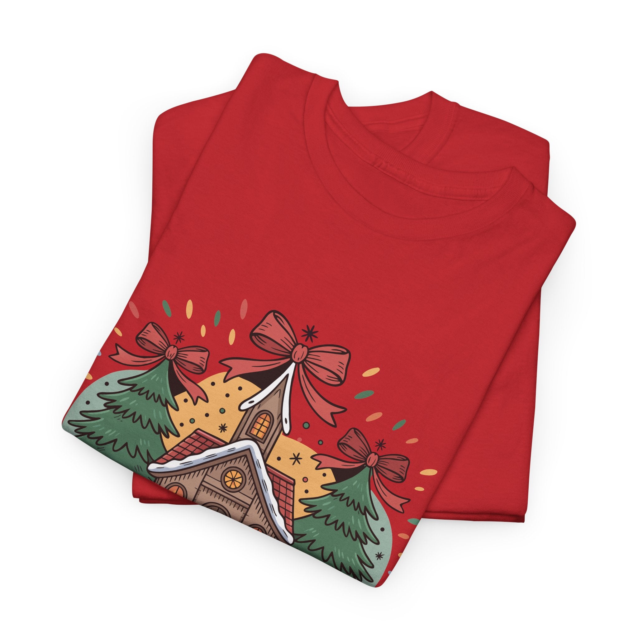 Oh Come Let Us Adore Him Christmas Tee — Church & Trees Holiday Unisex Cotton Tshirt
