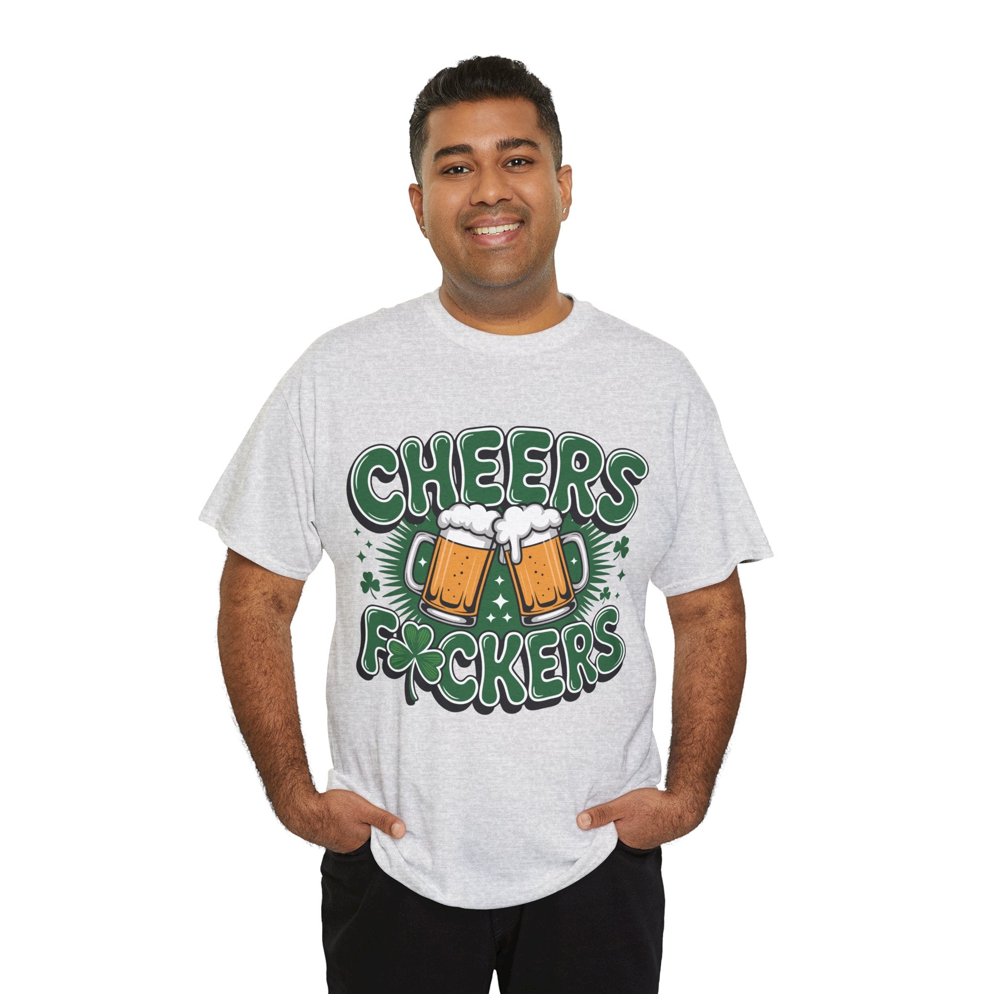 Cheers Fockers Beer Clinking Mugs Unisex Cotton T-Shirt