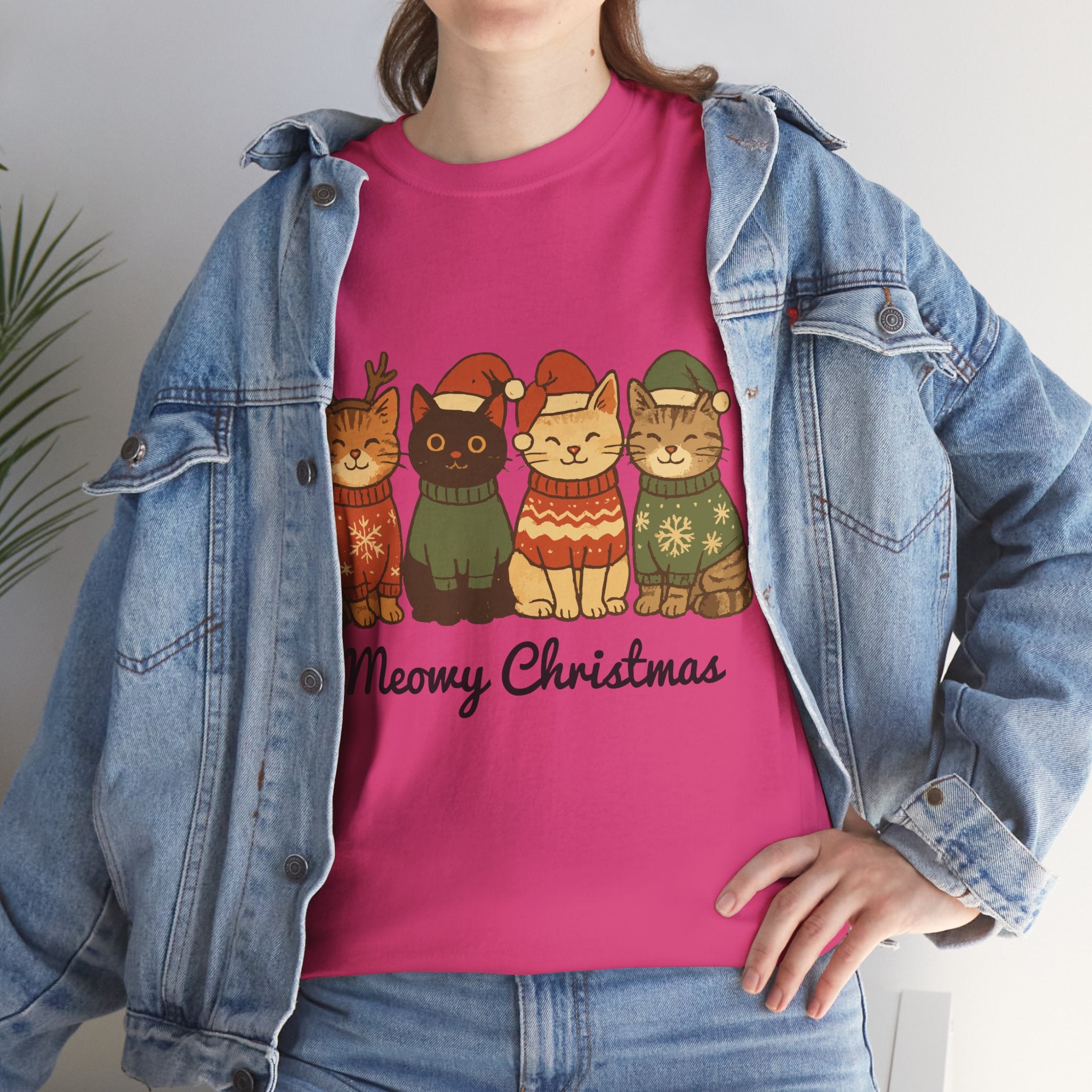 Christmas Cats Unisex Cotton Tee
