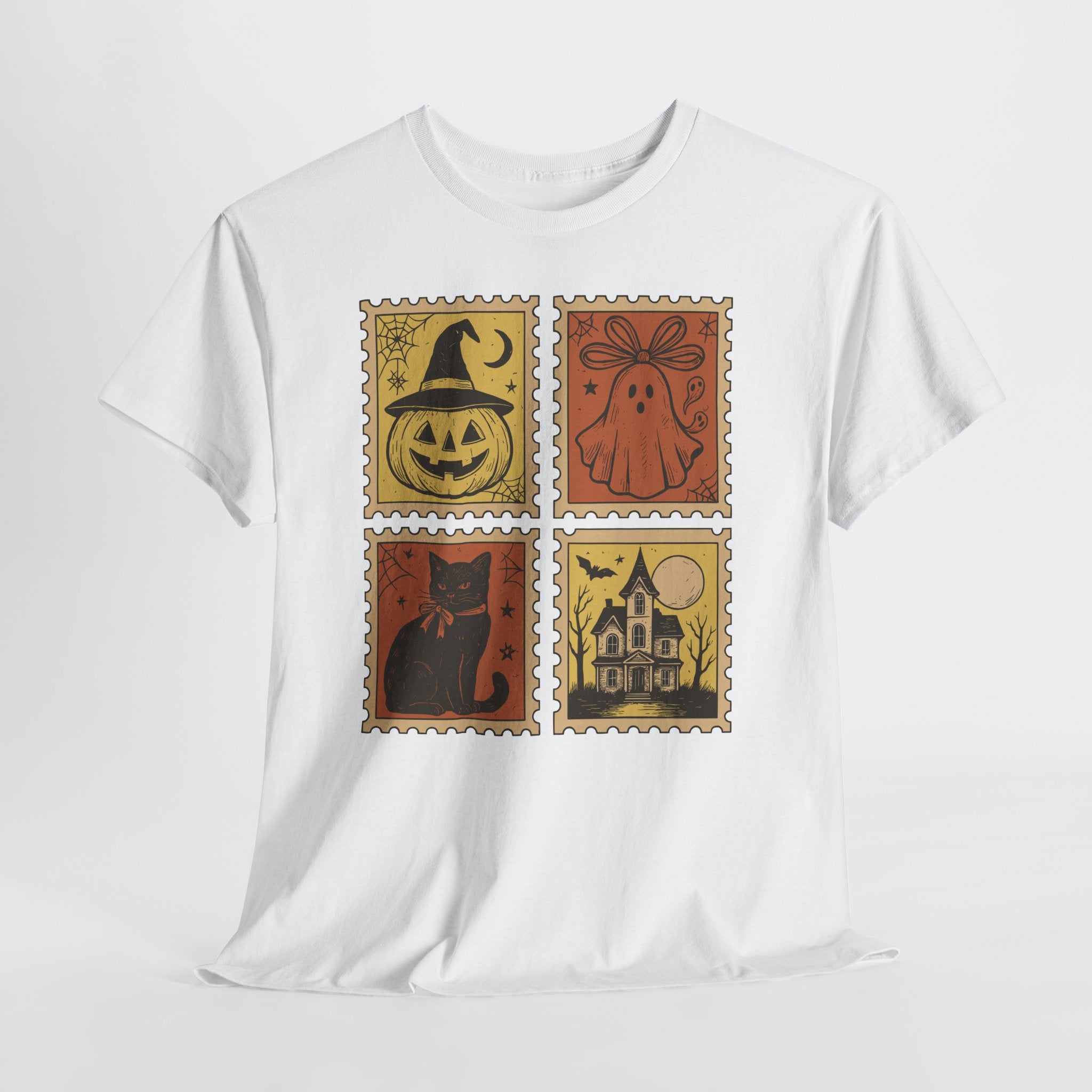 Halloween Stamp Collection Unisex Cotton Tee
