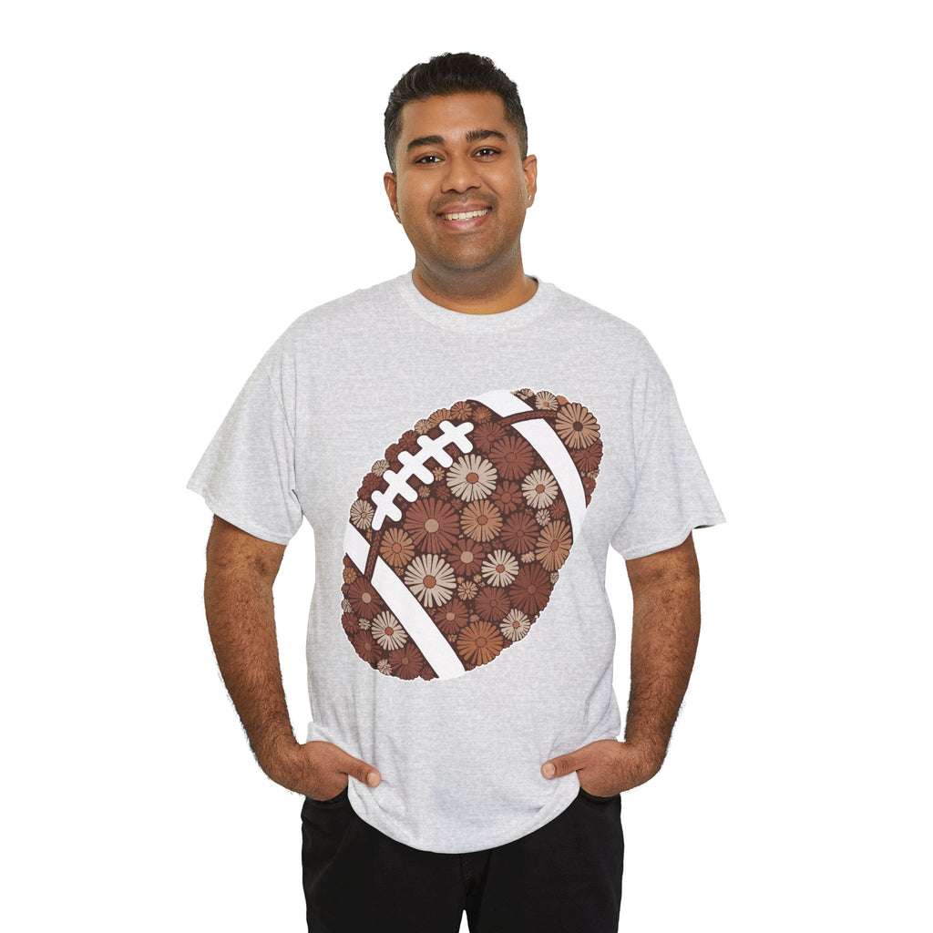 Game Day Touch Down Football Tee — Helmets, Flags & Cheer Icons Unisex Cotton Tee