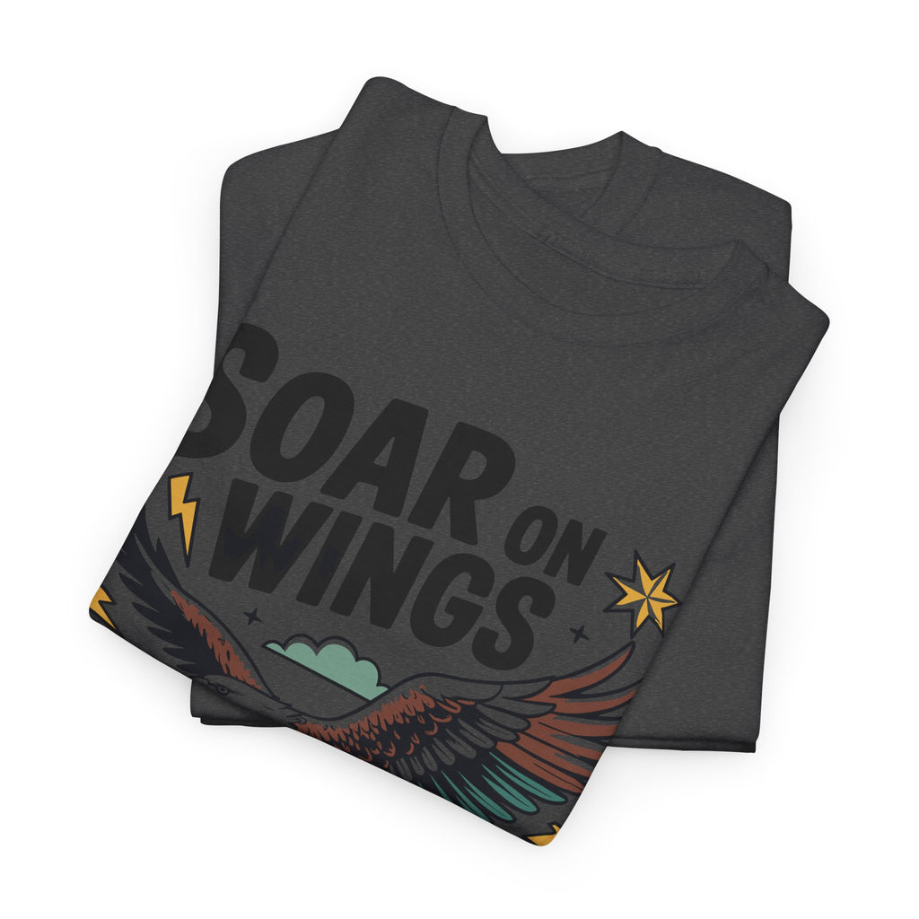 Isaiah 40:31 "Soar on Wings" Eagle Unisex Cotton T-Shirt