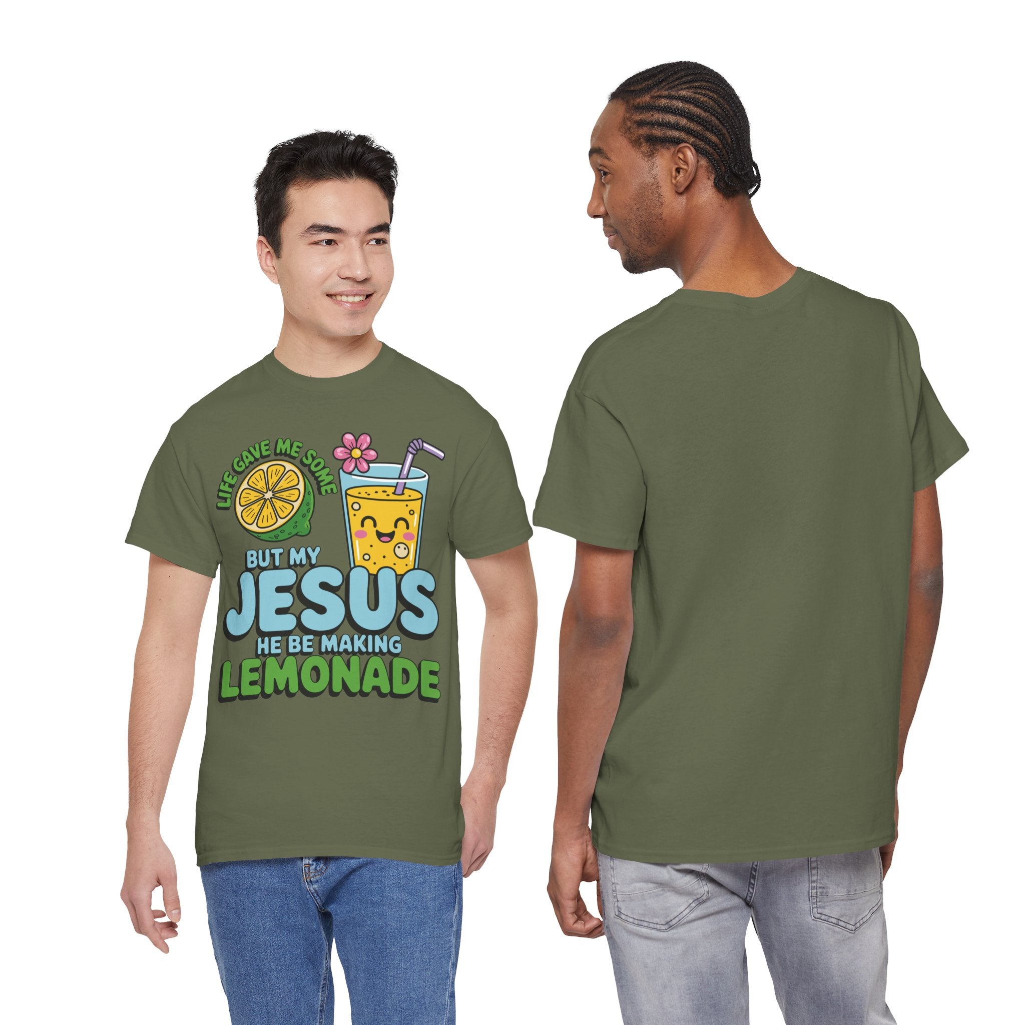 Christian Lemonade T‑Shirt — "Life Gave Me Some Lemons, My Jesus Makes Lemonade"Unisex Cotton Tee