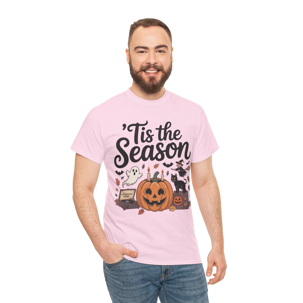 Holiday Season Unisex Cotton T-Shirt - Tis the Season Design