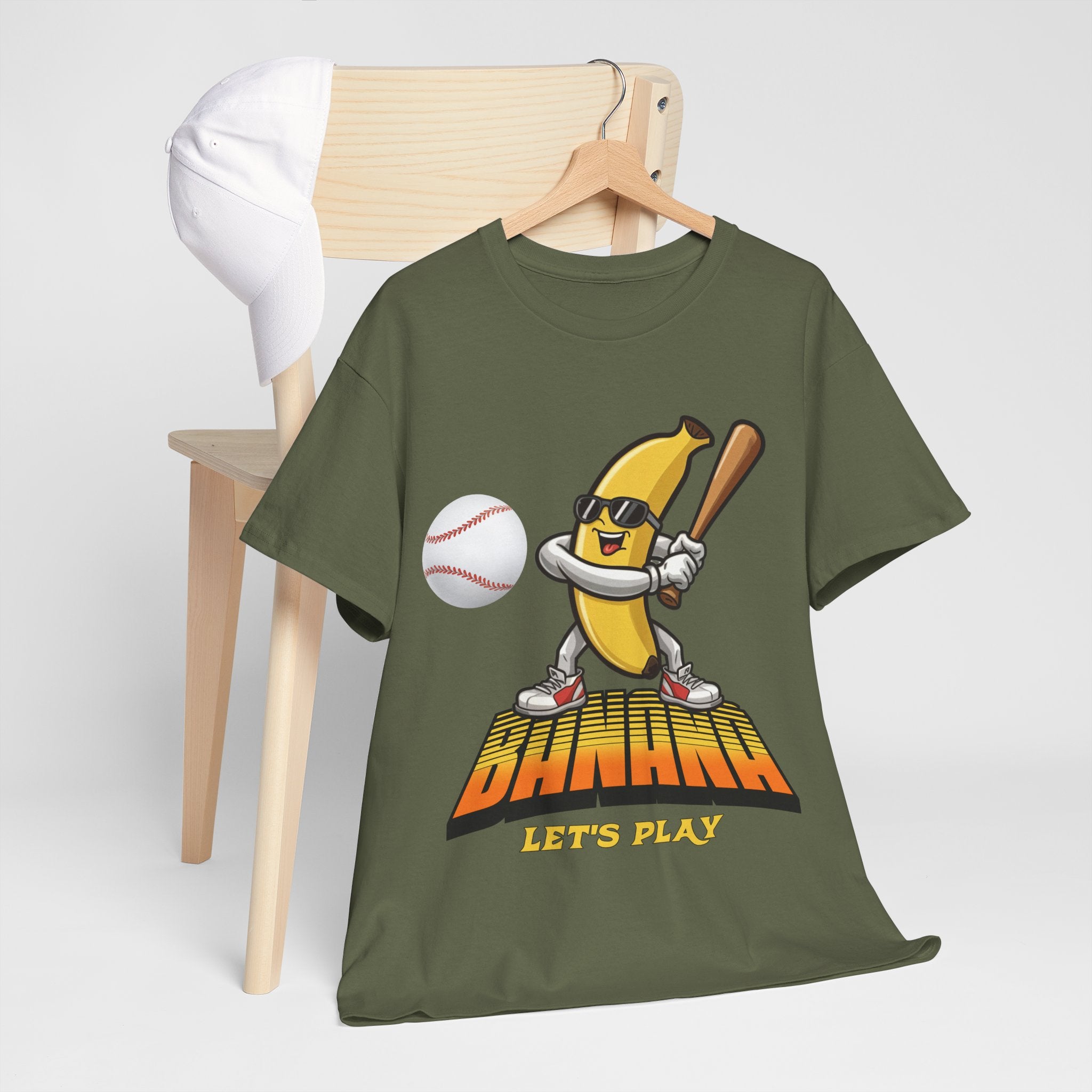 Banana Playing Baseball Tee