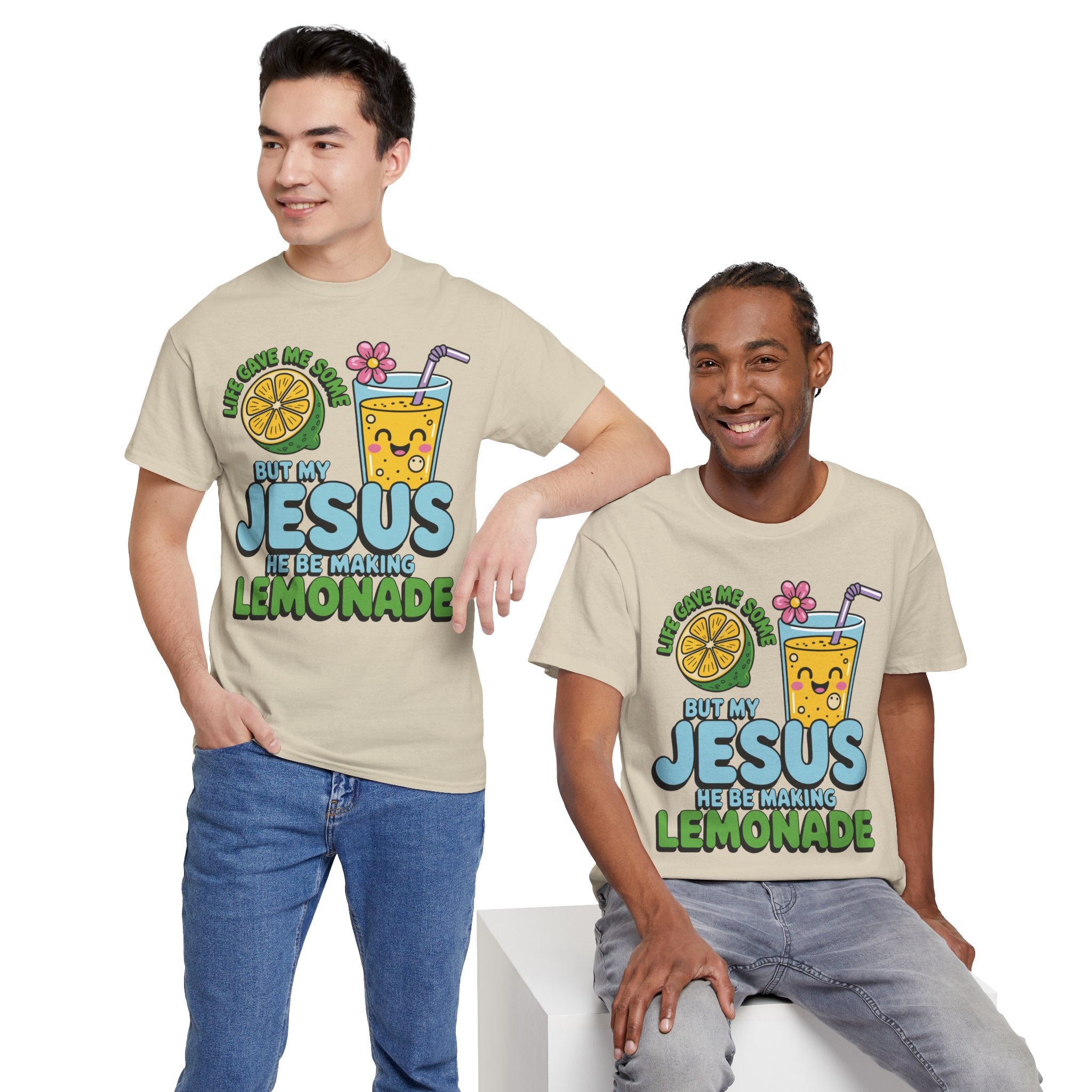 Christian Lemonade T‑Shirt — "Life Gave Me Some Lemons, My Jesus Makes Lemonade"Unisex Cotton Tee