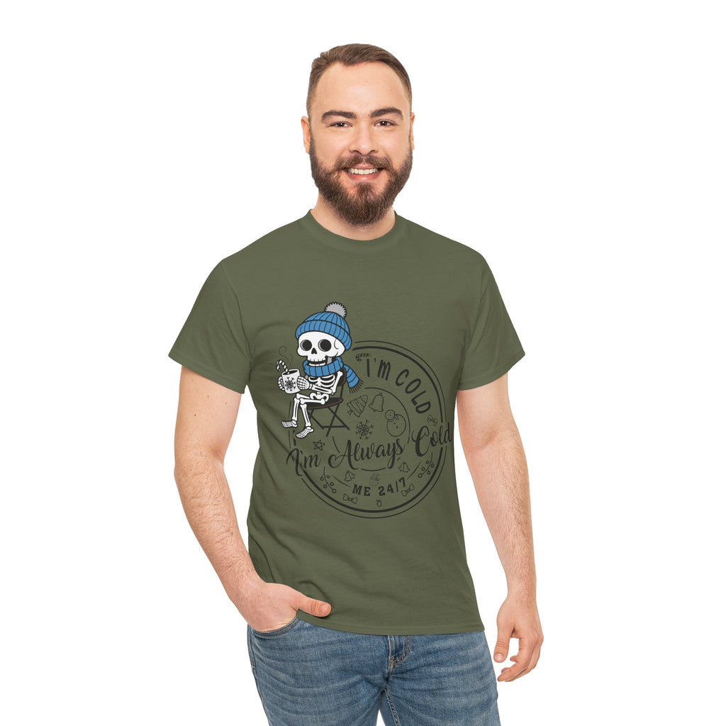 Cozy Skeleton Unisex Cotton Tee